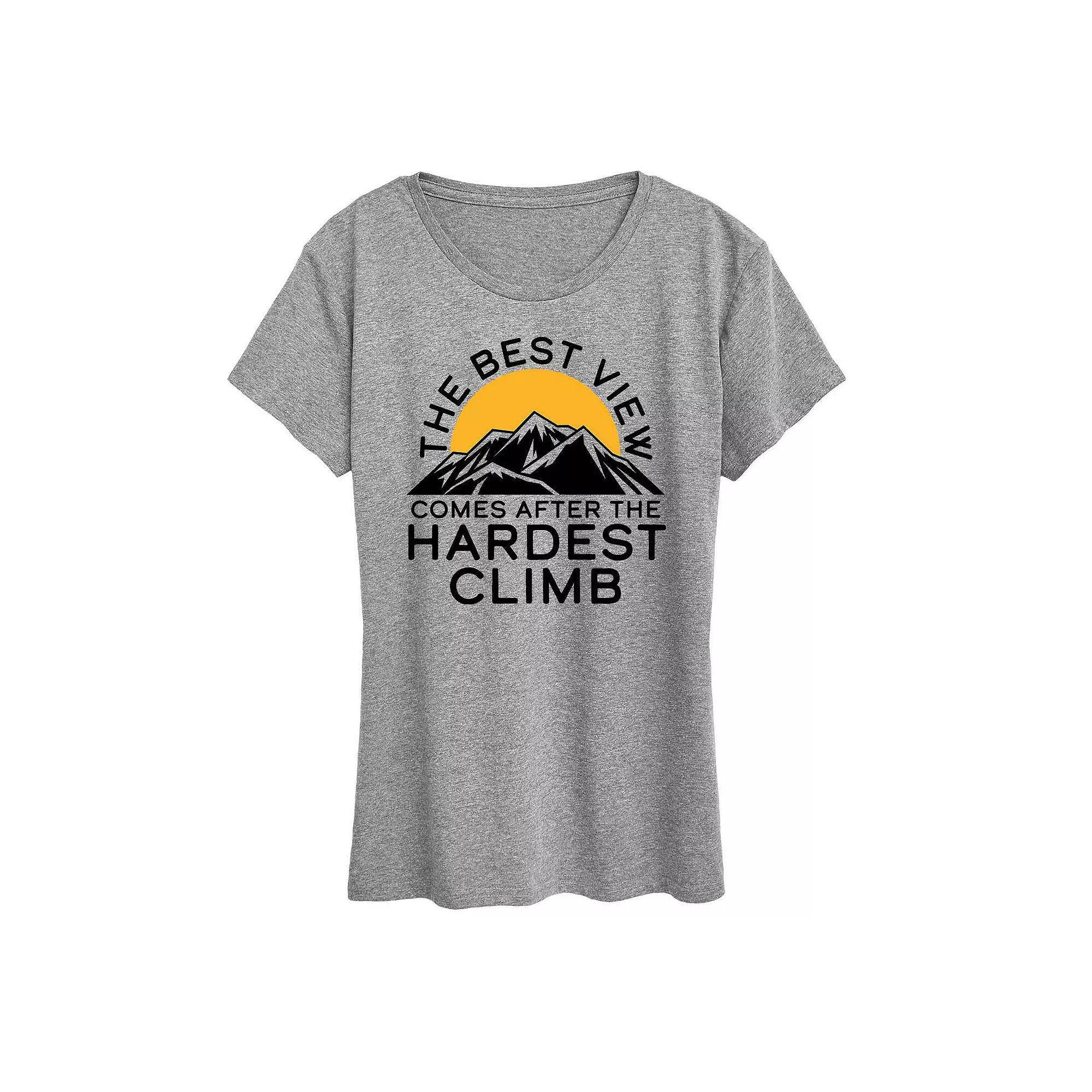 Womens The Best View Graphic Tees, Girls Grey Grey Product Image