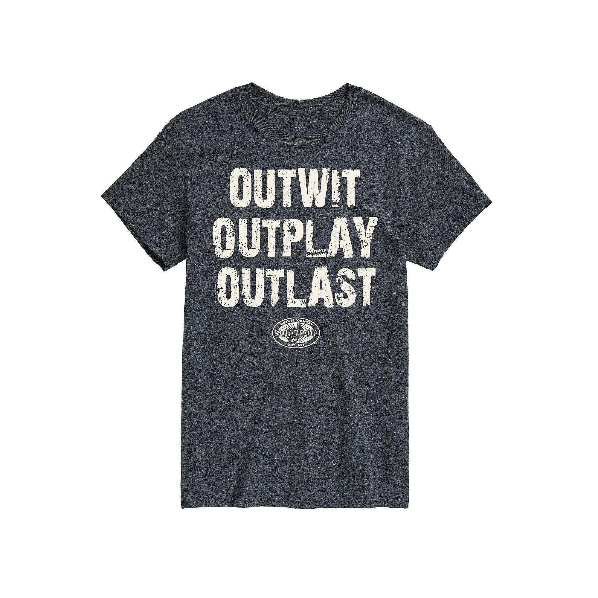 Big & Tall Survivor Outwit Outplay Outlast Graphic Tee, Mens Product Image