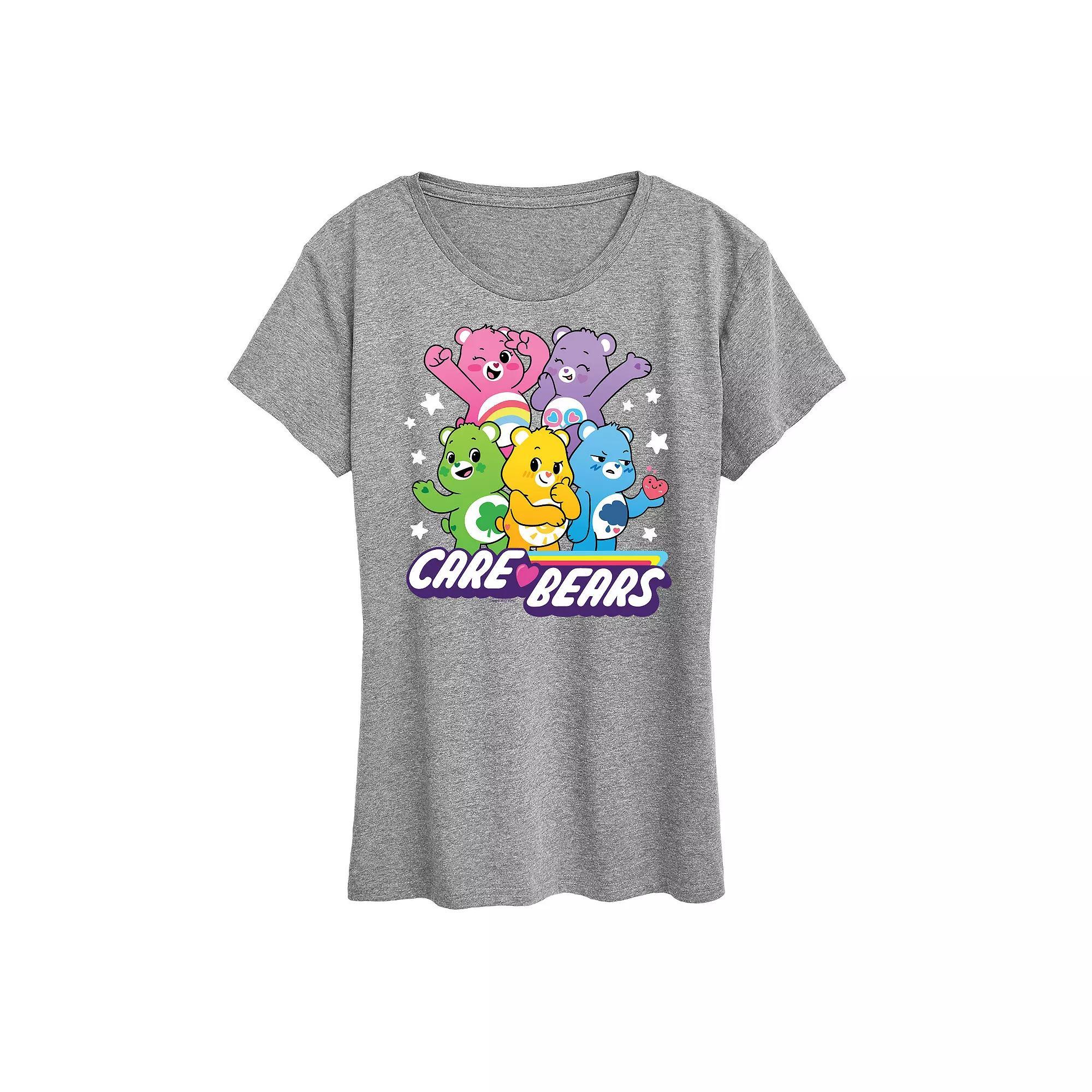 Womens Care Bears Main Group Graphic Tee, Girls Product Image