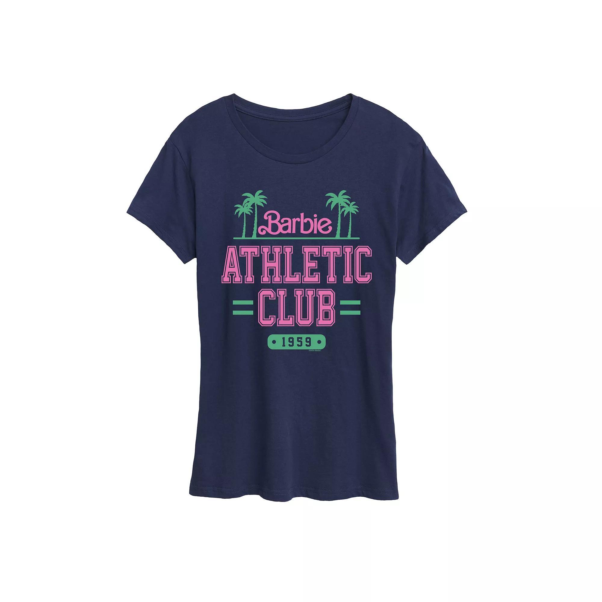 Womens Barbie Athletic Club Graphic Tee Blue Product Image