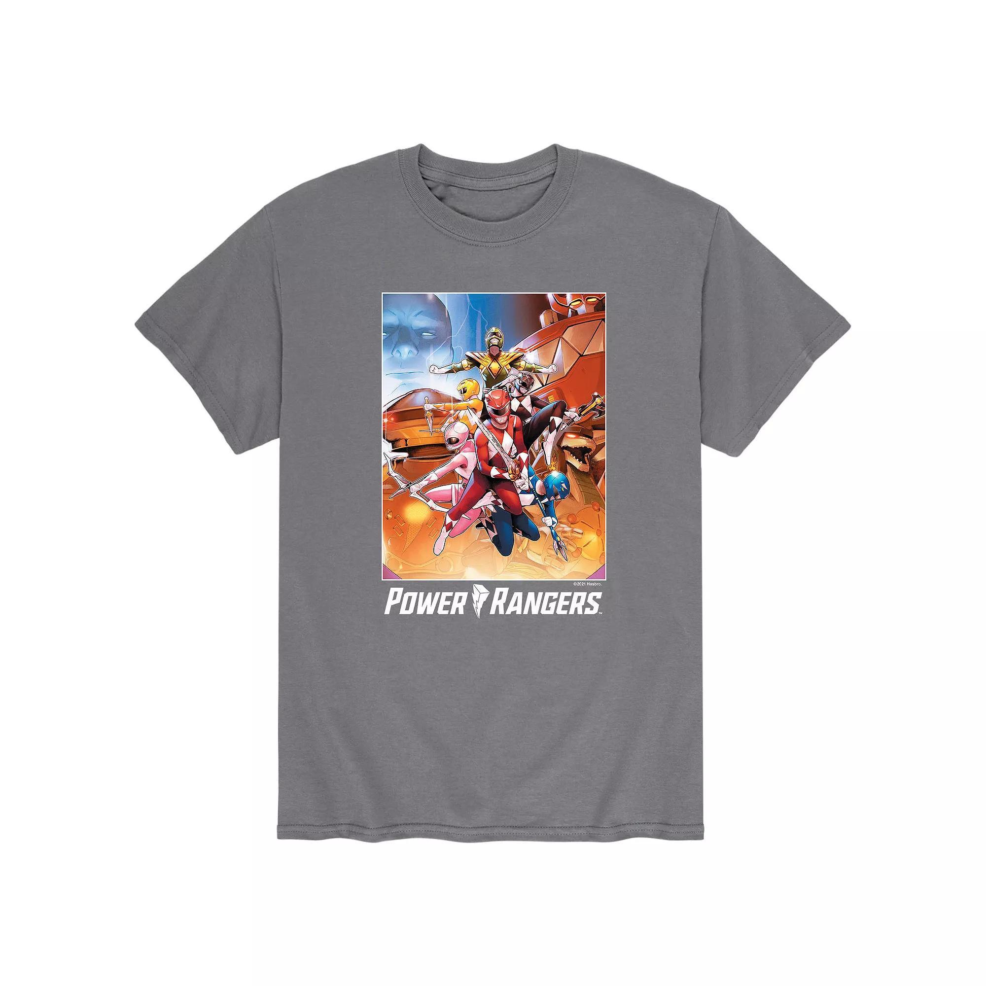 Mens Power Rangers Comic Cover Tee Product Image