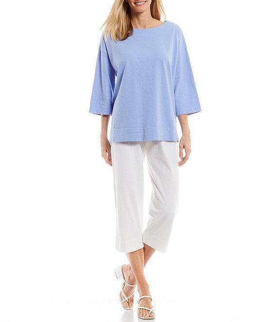 Bryn Walker Knit Jersey Slim Straight Leg Capri Pull-On Pants Product Image