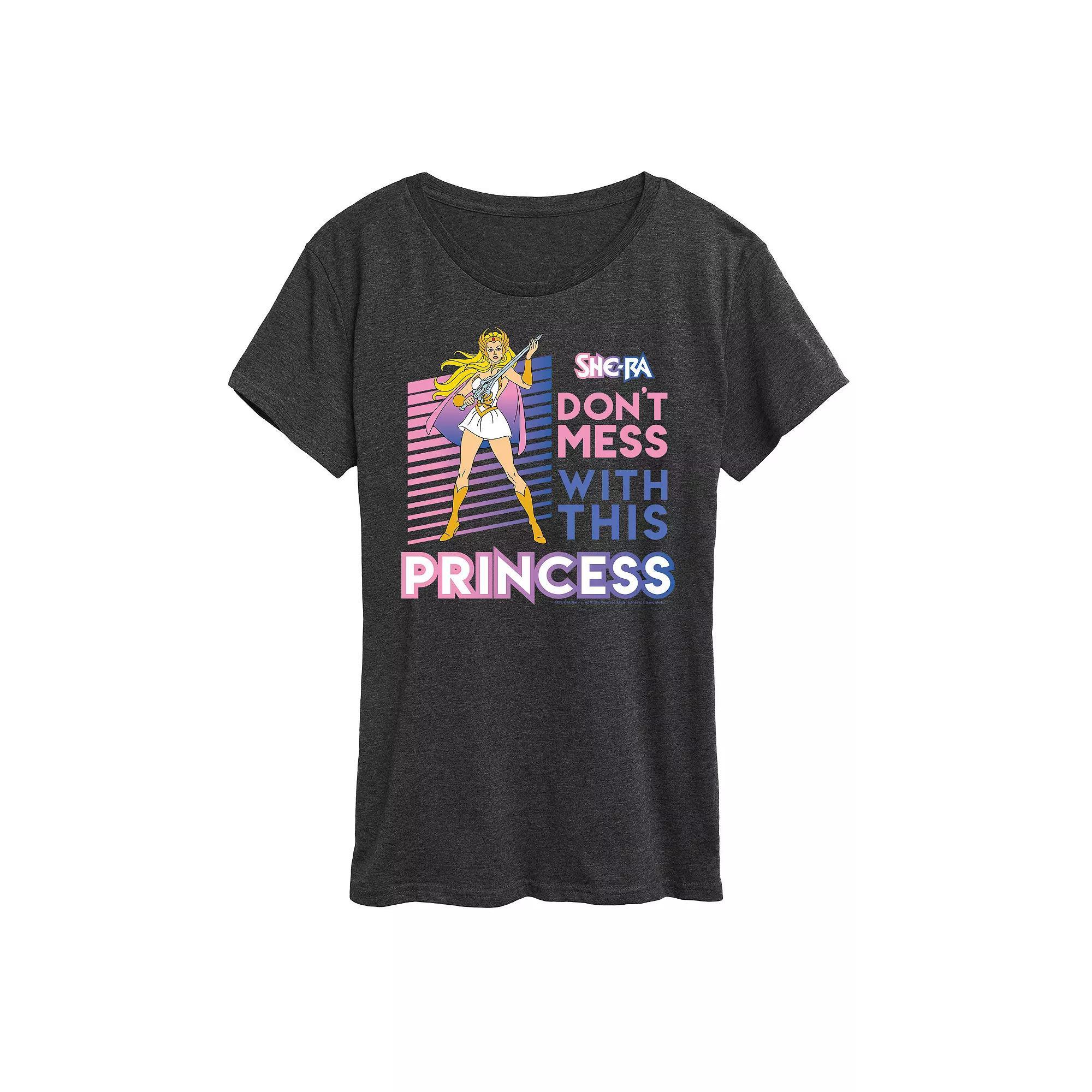 Womens Care Bears Hangry With Donut Graphic Tee Heather Grey Product Image