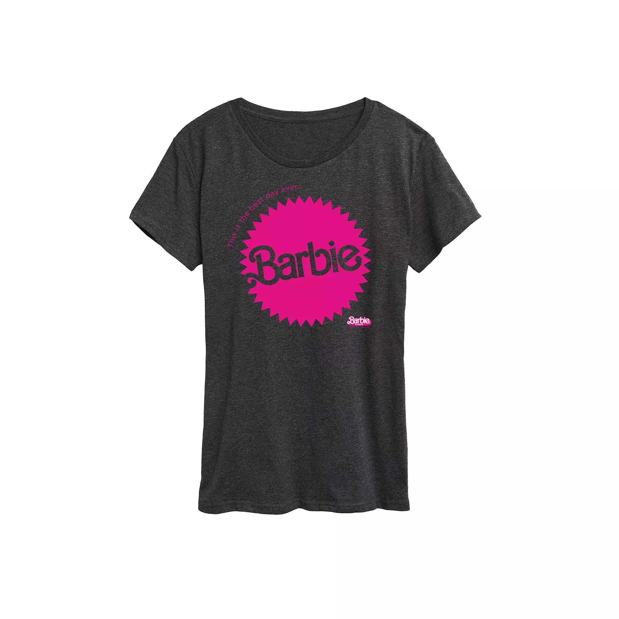 Disneys Nightmare Before Christmas Womens Festive Graphic Tee, Girls Heather Grey Product Image