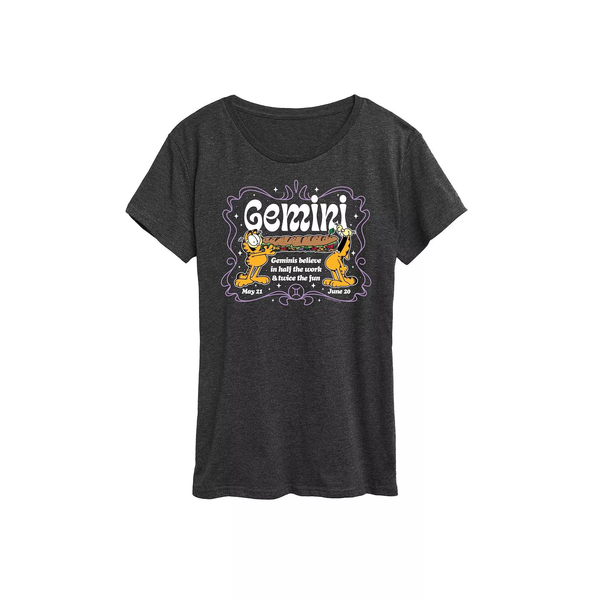 Women's Floral Crescent Moon Graphic Tee, Size: Small, Black Product Image