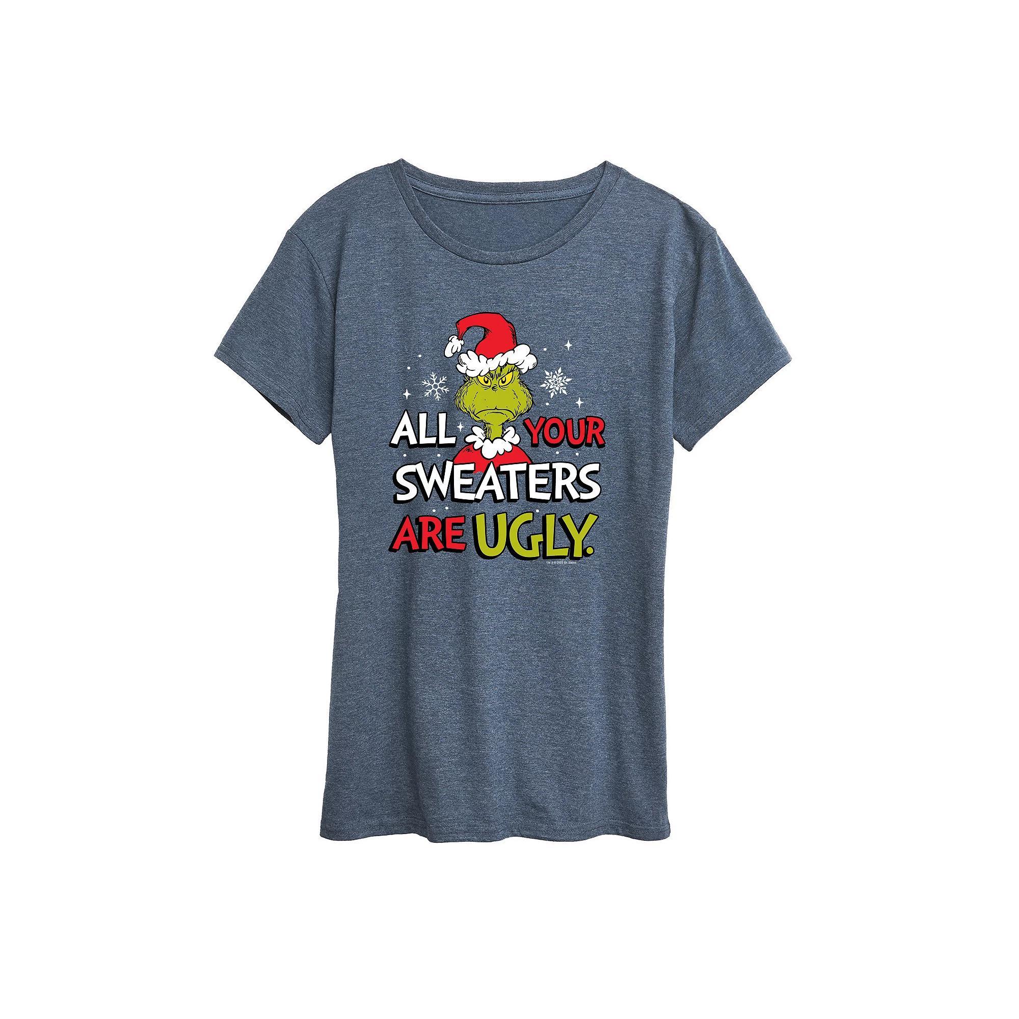 Womens Time Spent With Dogs Books Graphic Tee, Girls Grey Blue Product Image