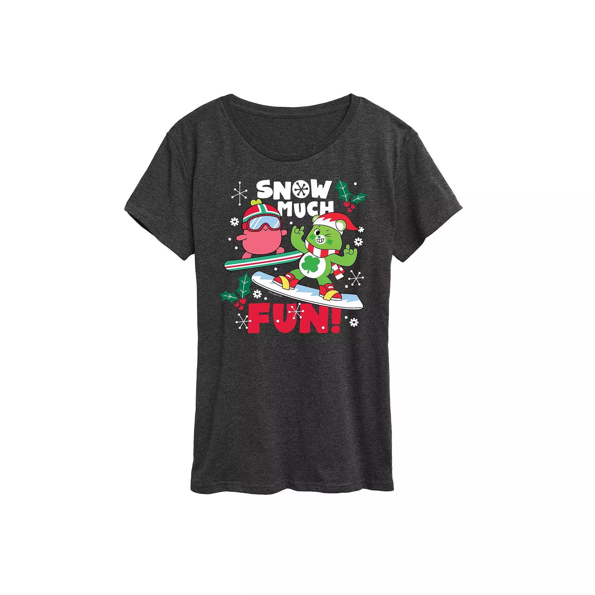 Womens Care Bears Snow Much Fun Graphic Tee, Girls Product Image
