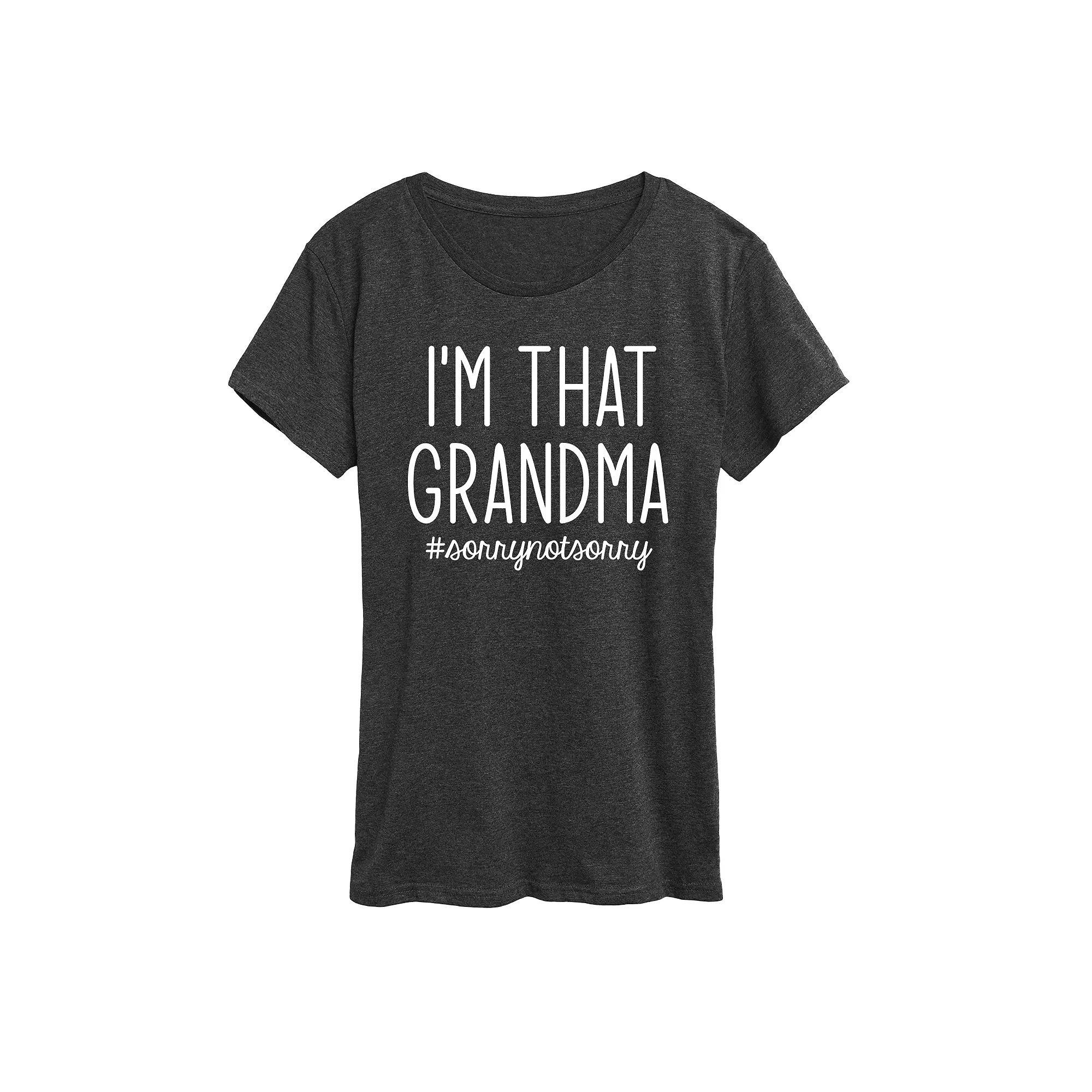 Women's I'm That Grandma Graphic Tee, Girl's, Size: Large, Heather Grey Product Image