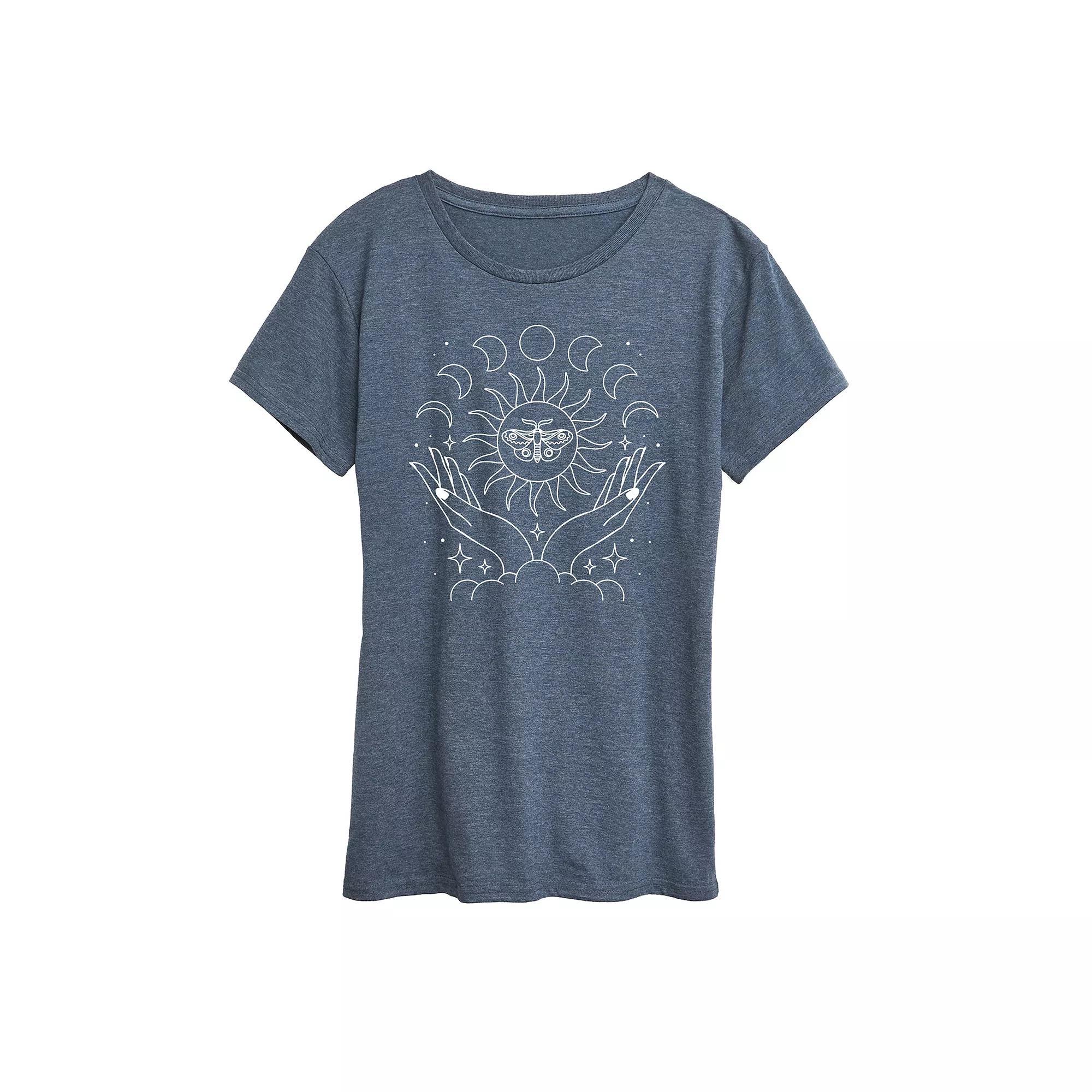 Women's Cherry Coke Heart Cherry Graphic Tee, Size: XL, Heather Grey Product Image