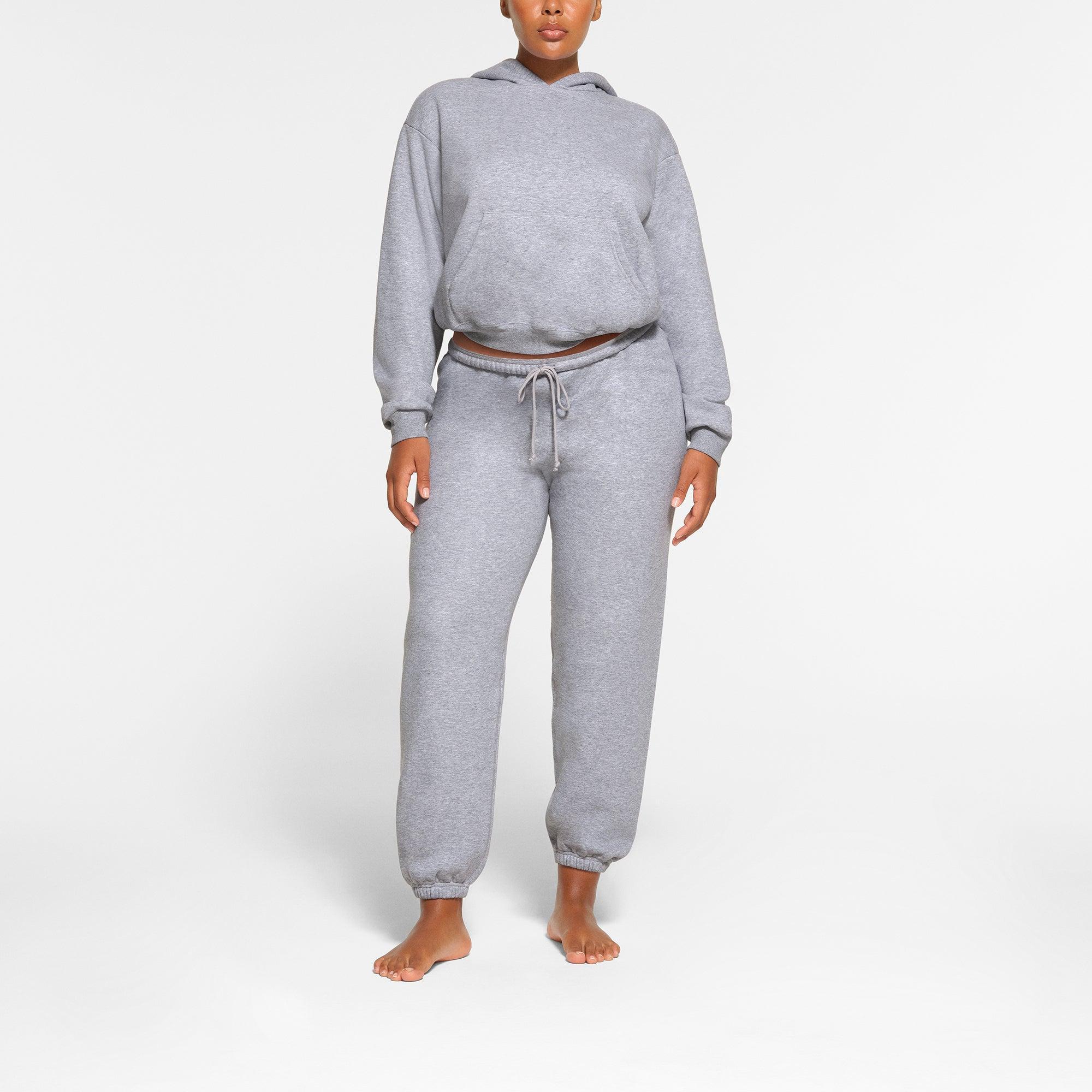 COTTON FLEECE HOODIE | HEATHER GREY Product Image