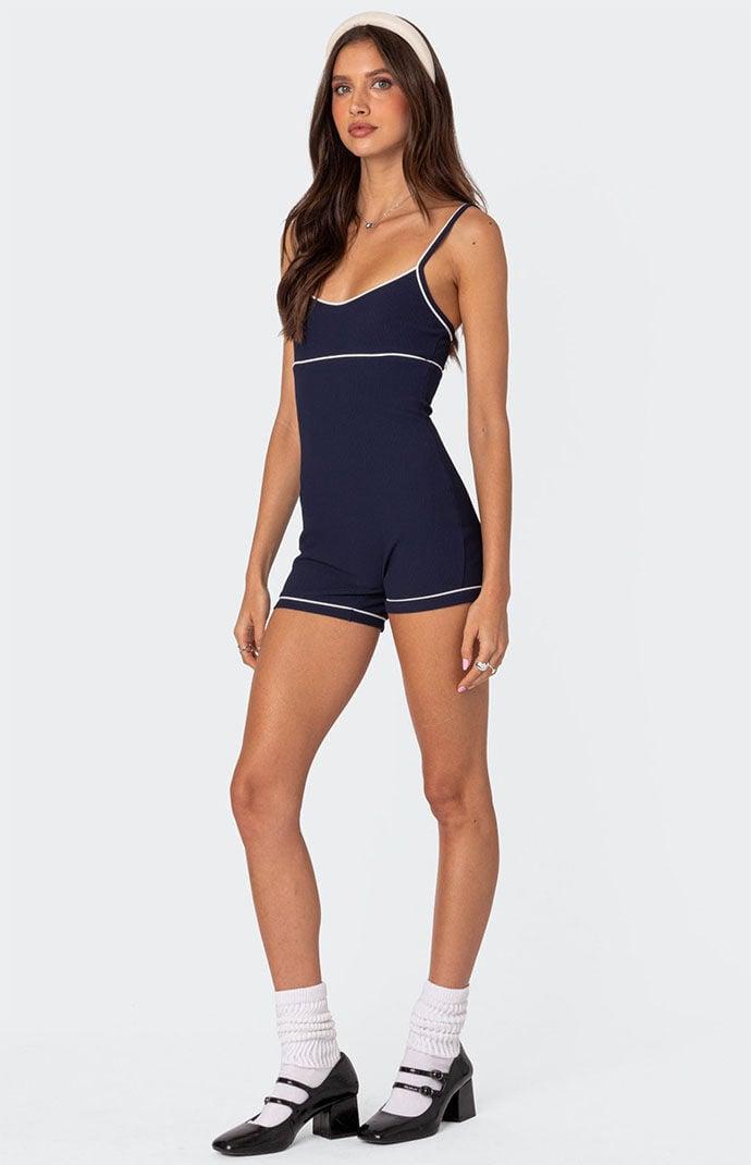 Edikted Women's Zetta Contrast Romper Product Image