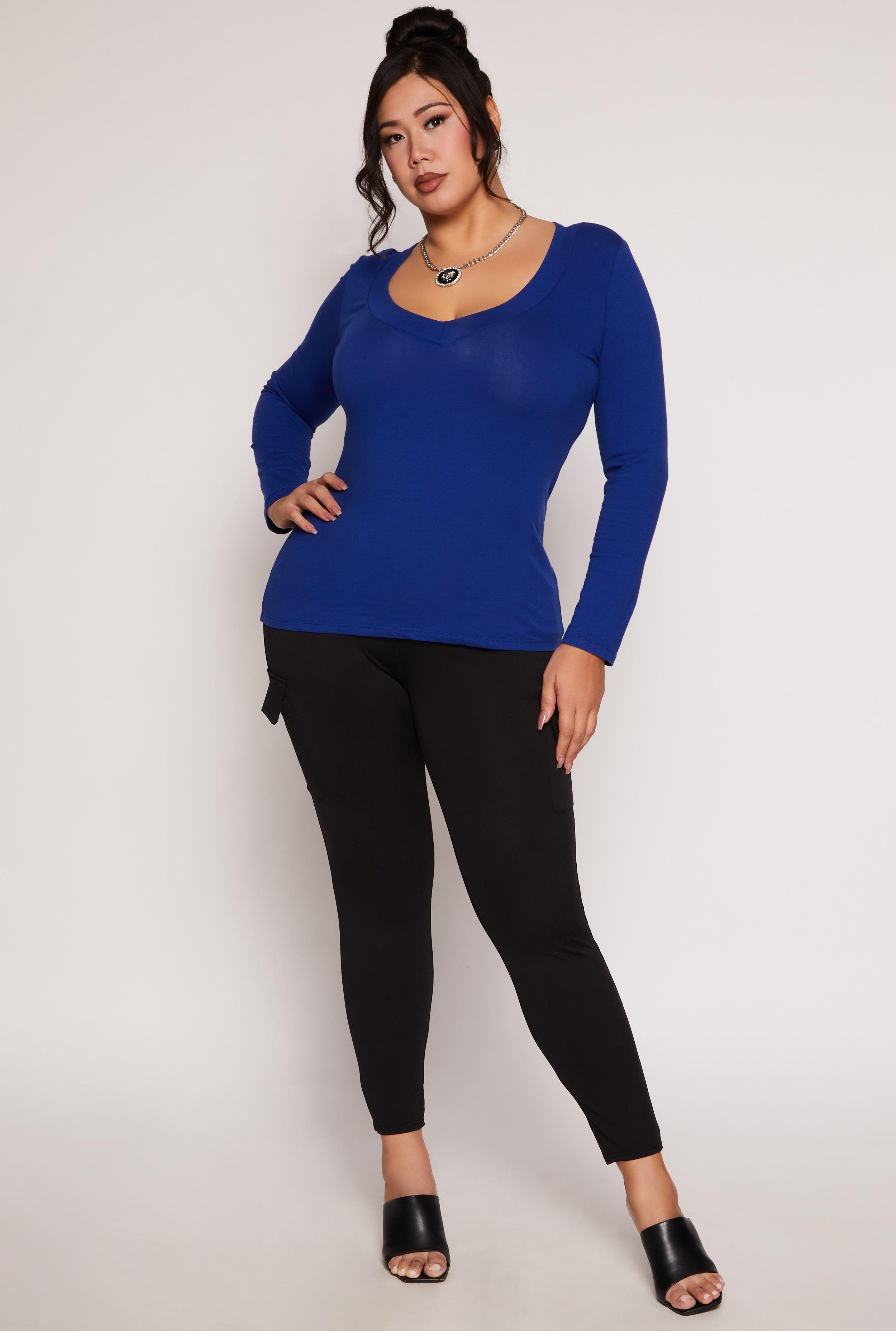 Womens Plus Size Cargo Pocket Leggings Product Image