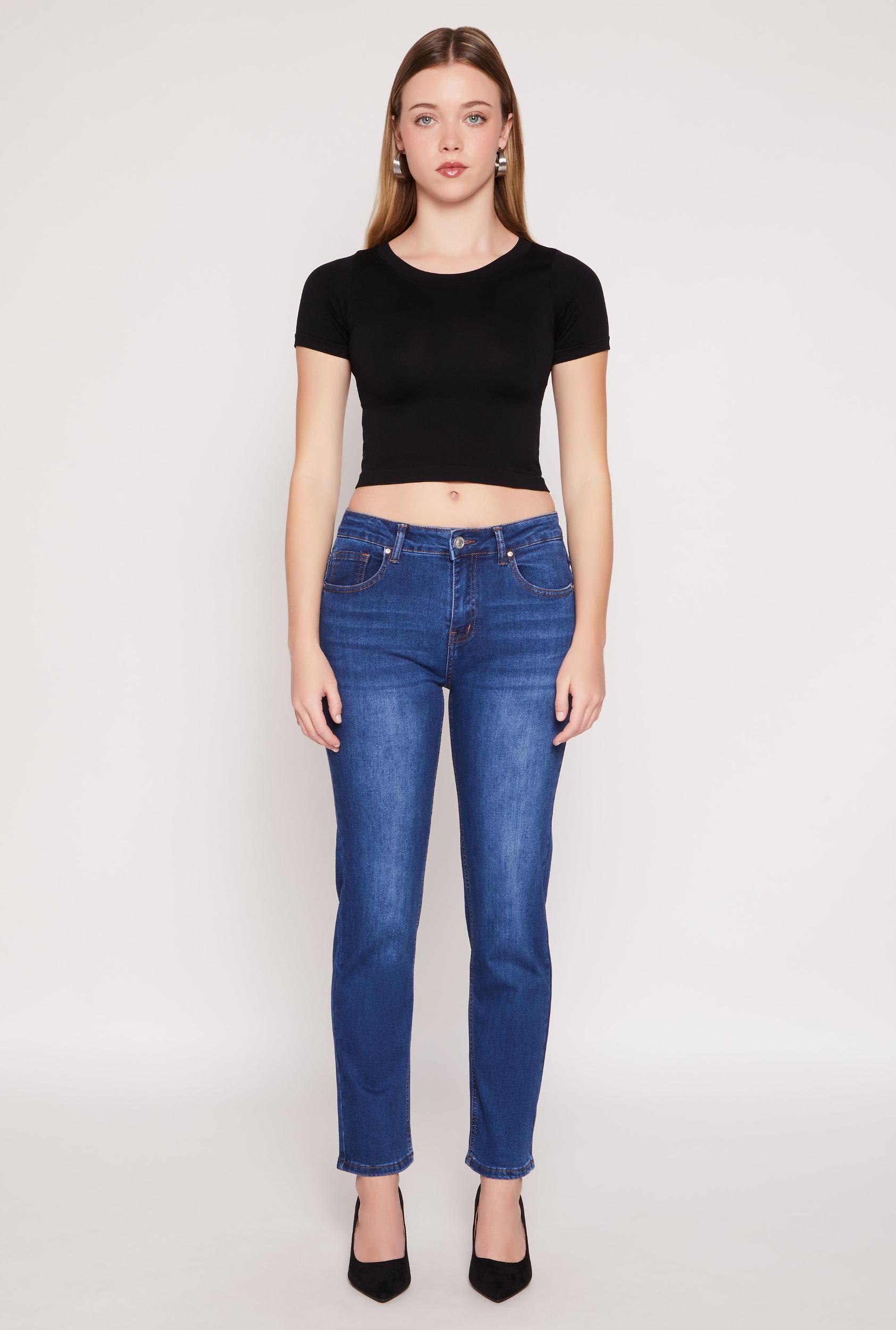 Womens WAX Whiskered Straight Jeans Product Image