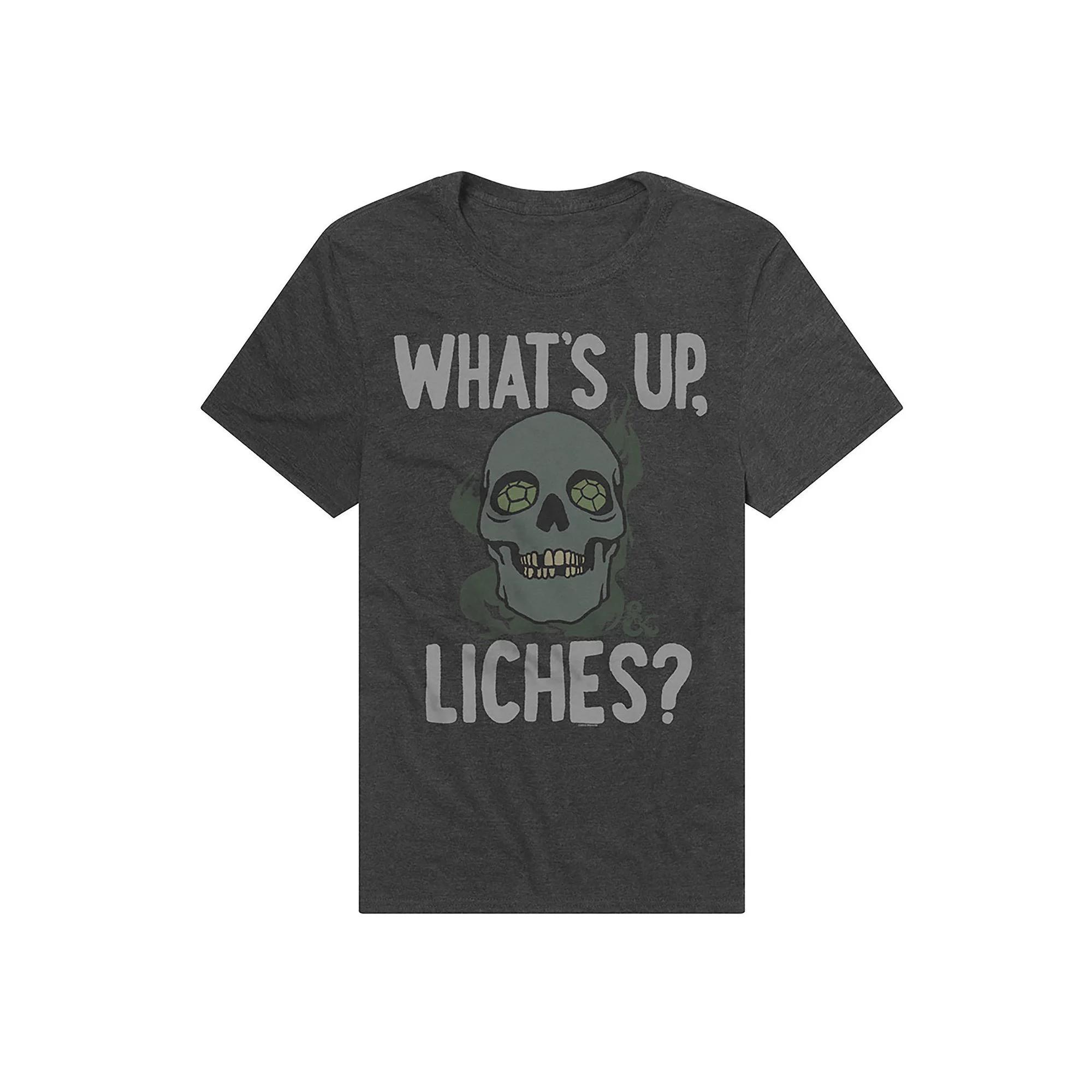 Men's Dungeons & Dragons What's Up, Liches? T-Shirt, Size: Medium, Grey Product Image