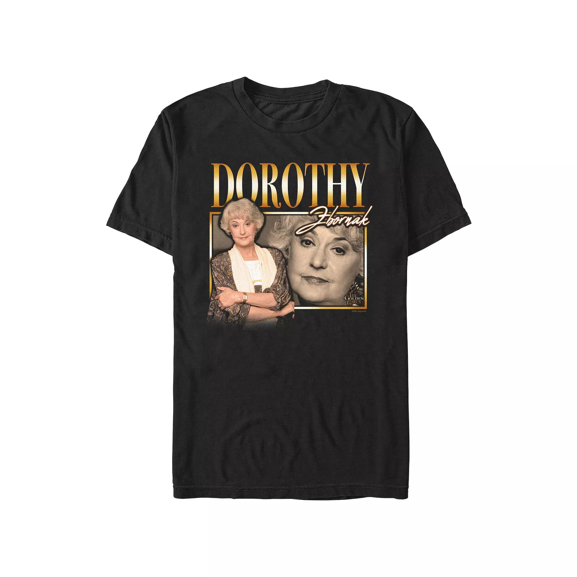 Men's The Golden Girls Dorothy Zbornak Portraits Graphic Tee, Size: Large, Black Product Image