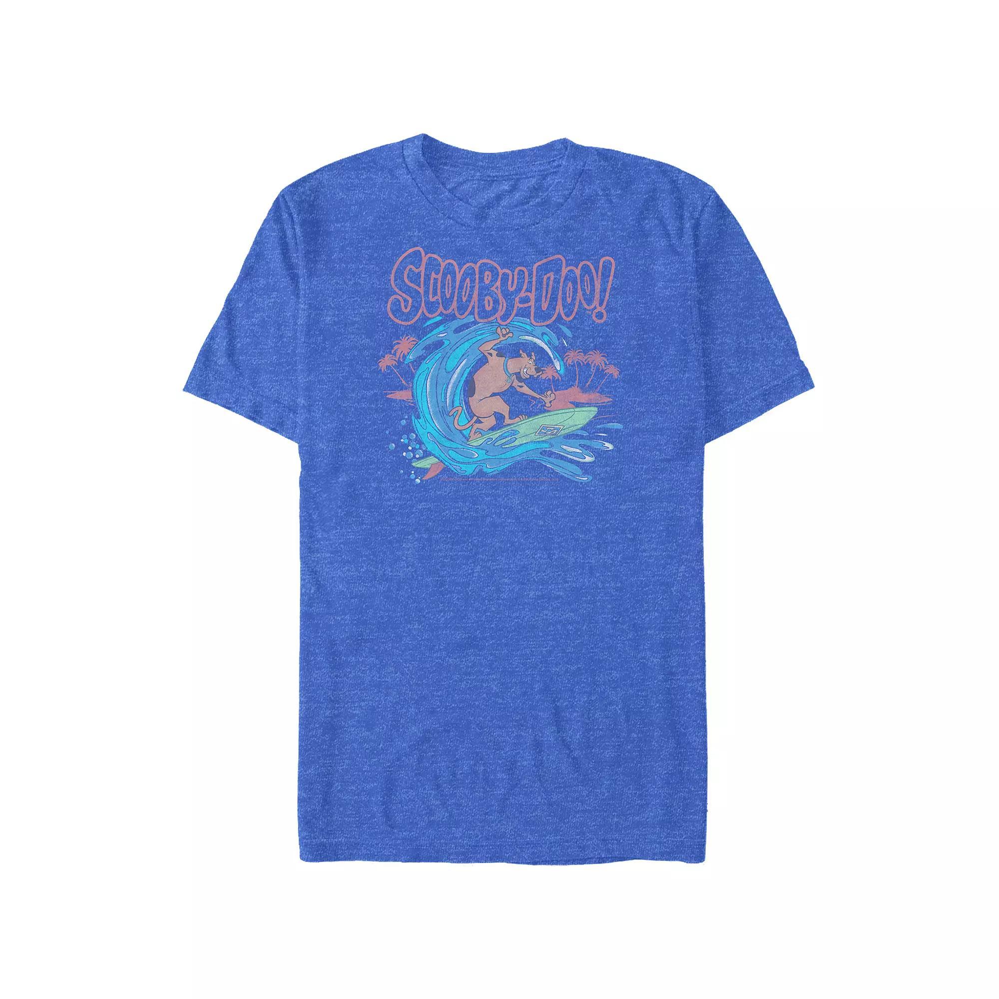 Big & Tall Scooby-Doo Surfer Dog Graphic Tee, Men's, Size: 3XL Tall, Royal Grey Product Image