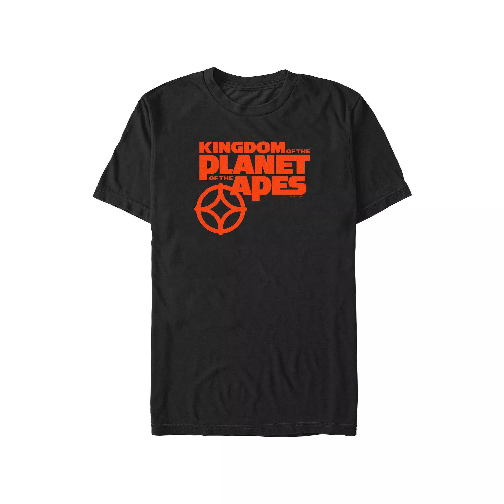 Big & Tall Kingdom Of The Planet Of The Apes Title And Symbol Graphic Tee, Men's, Size: Large Tall, Black Product Image