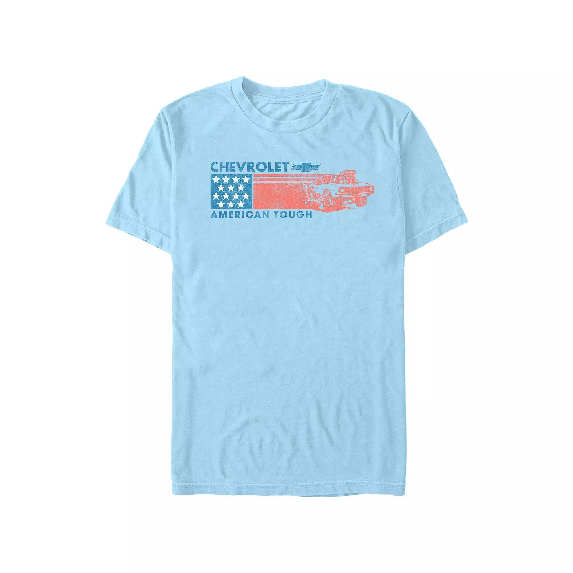 Mens Chevrolet American Tough USA Flag Graphic Tee Product Image