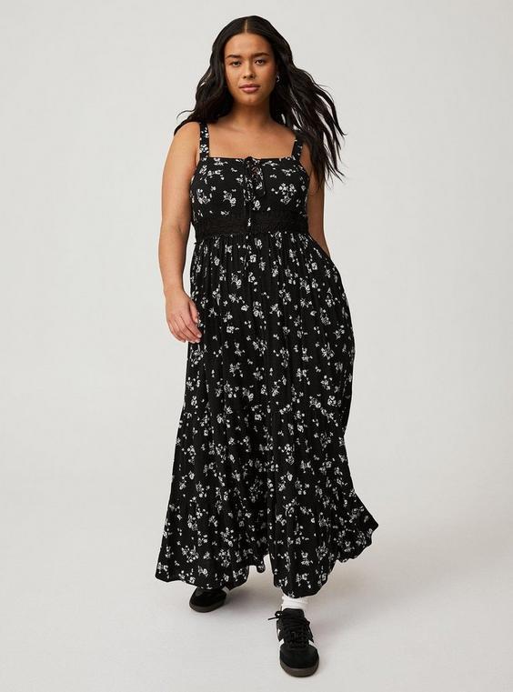 Maxi Lace-Up Dress Product Image