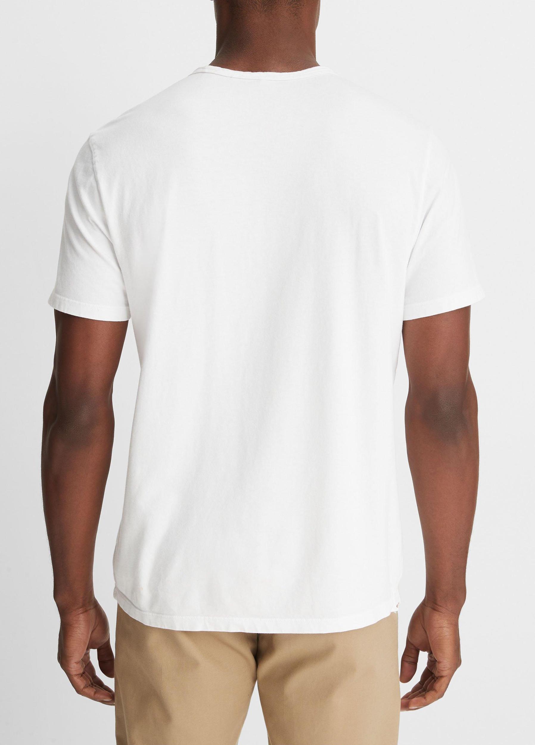 Mens Garment Dye Cotton T-Shirt Vince Product Image