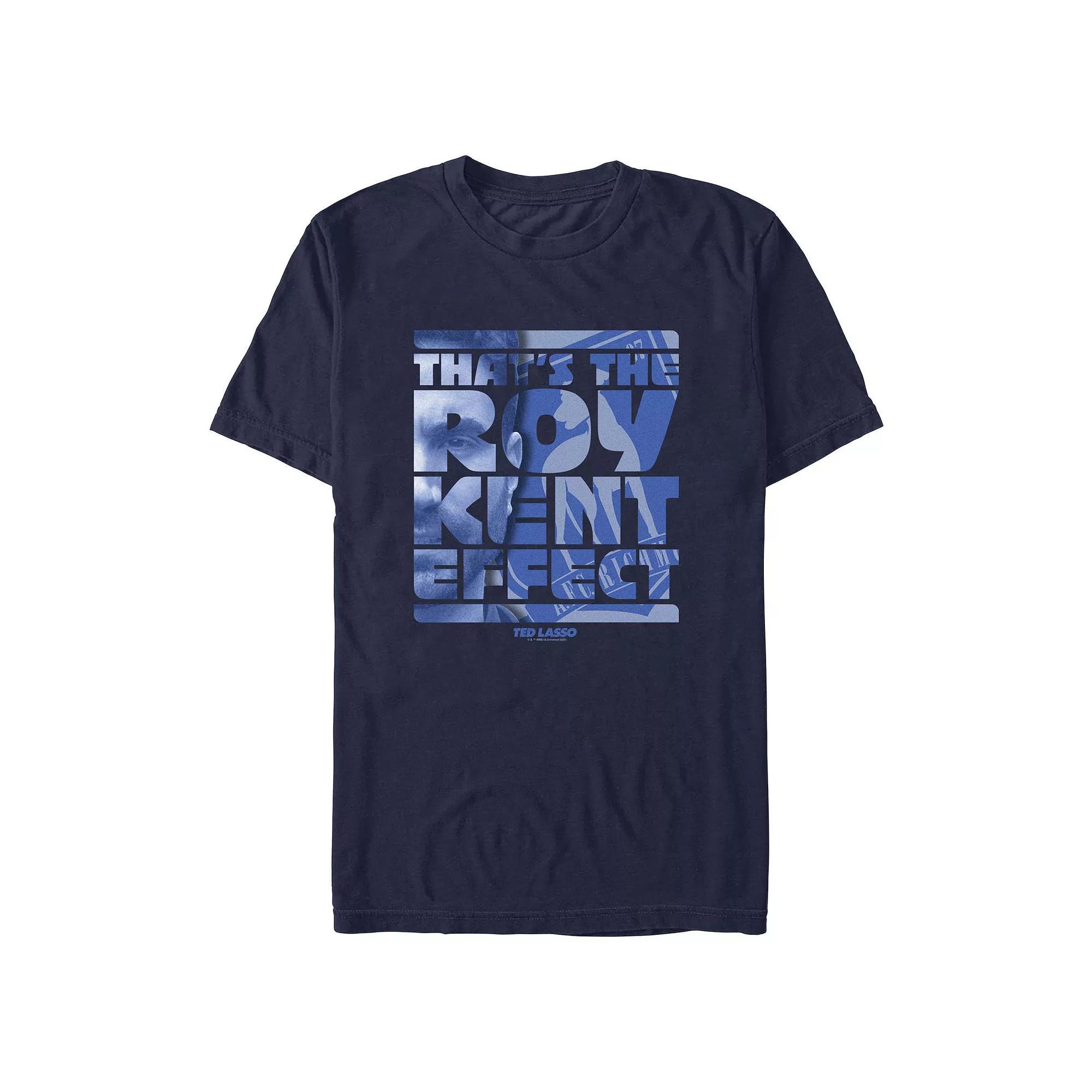 Men's Ted Lasso Ted Roy Effec Graphic Tee, Size: Small, Blue Product Image