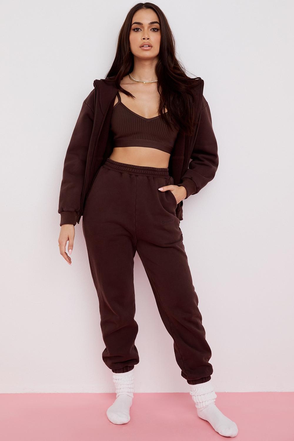 Storm  chocolate zip through hoodie Product Image
