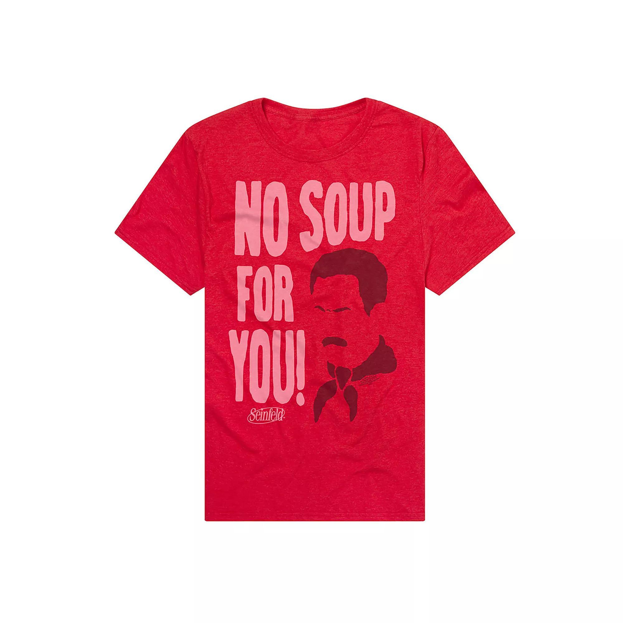 Men's Seinfeld No Soup For You Graphic Tee, Size: XXL, Red Product Image