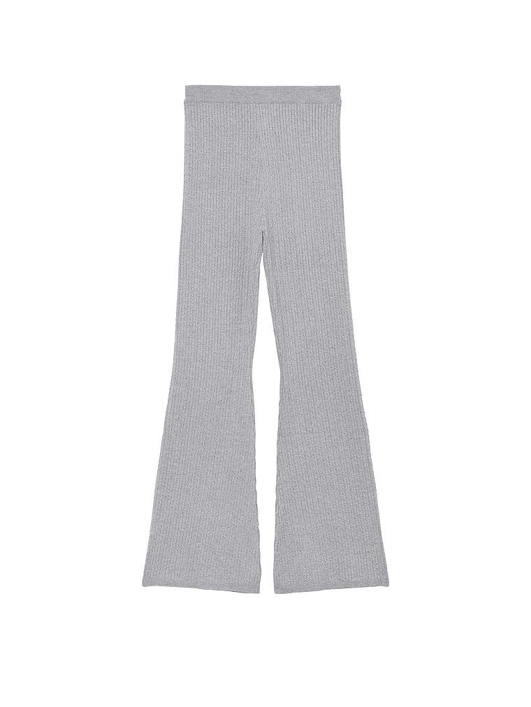 Luxe Cable-Knit Flare Lounge Pants Product Image
