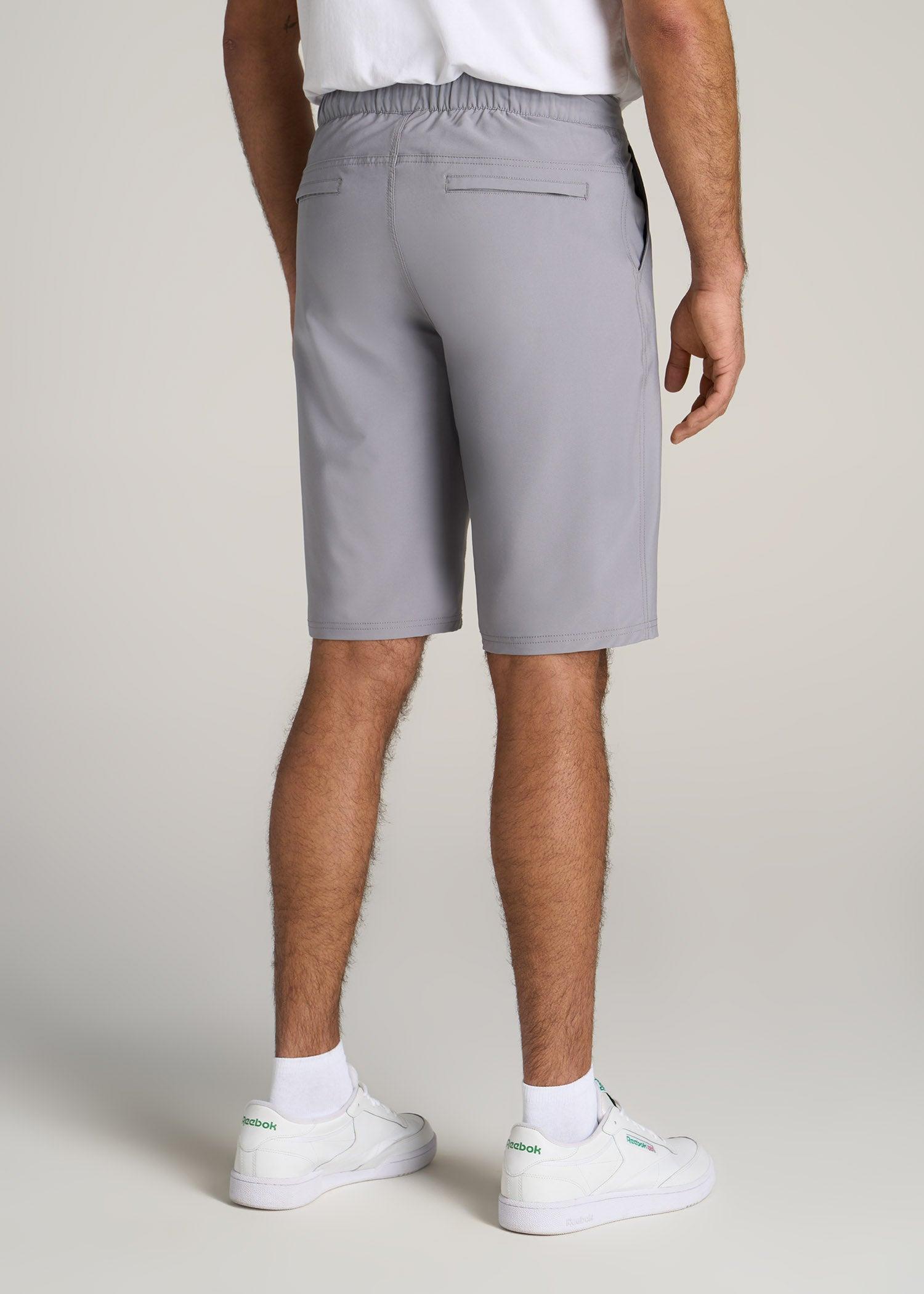 Hybrid Shorts for Tall Men in Ice Grey Product Image
