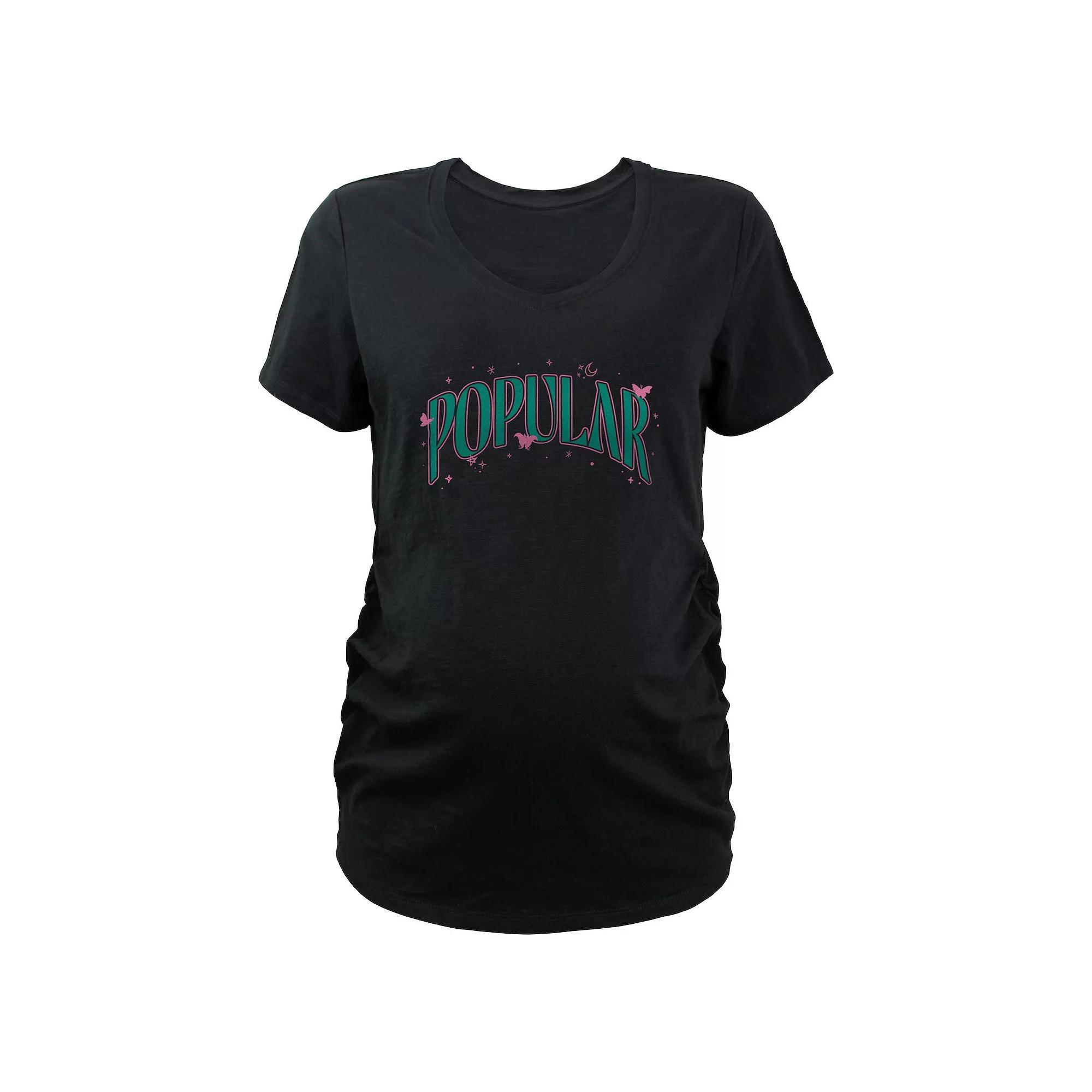 Maternity Wicked Title Logo Graphic Tee, Women's, Size: Medium-Mat, Black Product Image