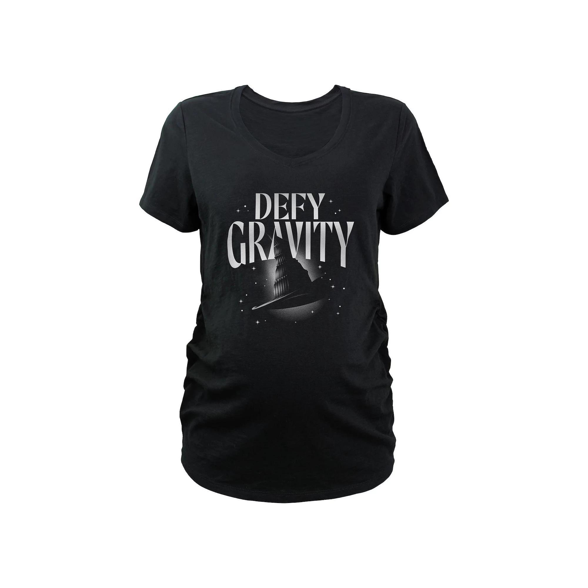 Maternity Wicked Defy Gravity Graphic Tee, Women's, Size: Large-Mat, Black Product Image