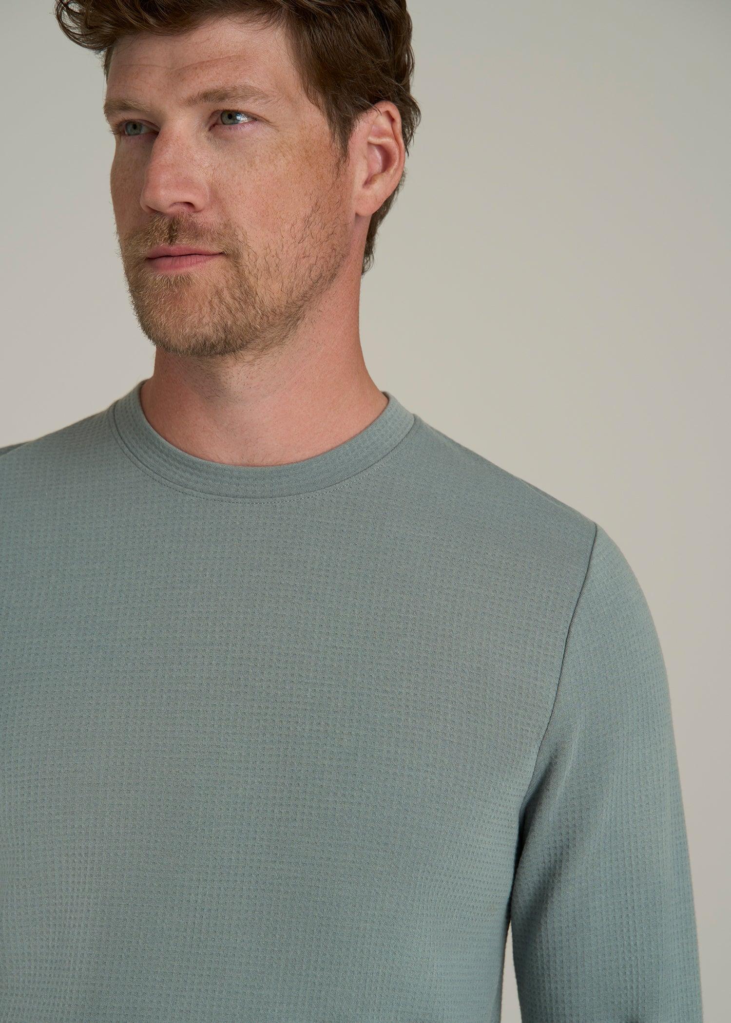 Cloud Knit Waffle Long Sleeve in Trooper Male Product Image