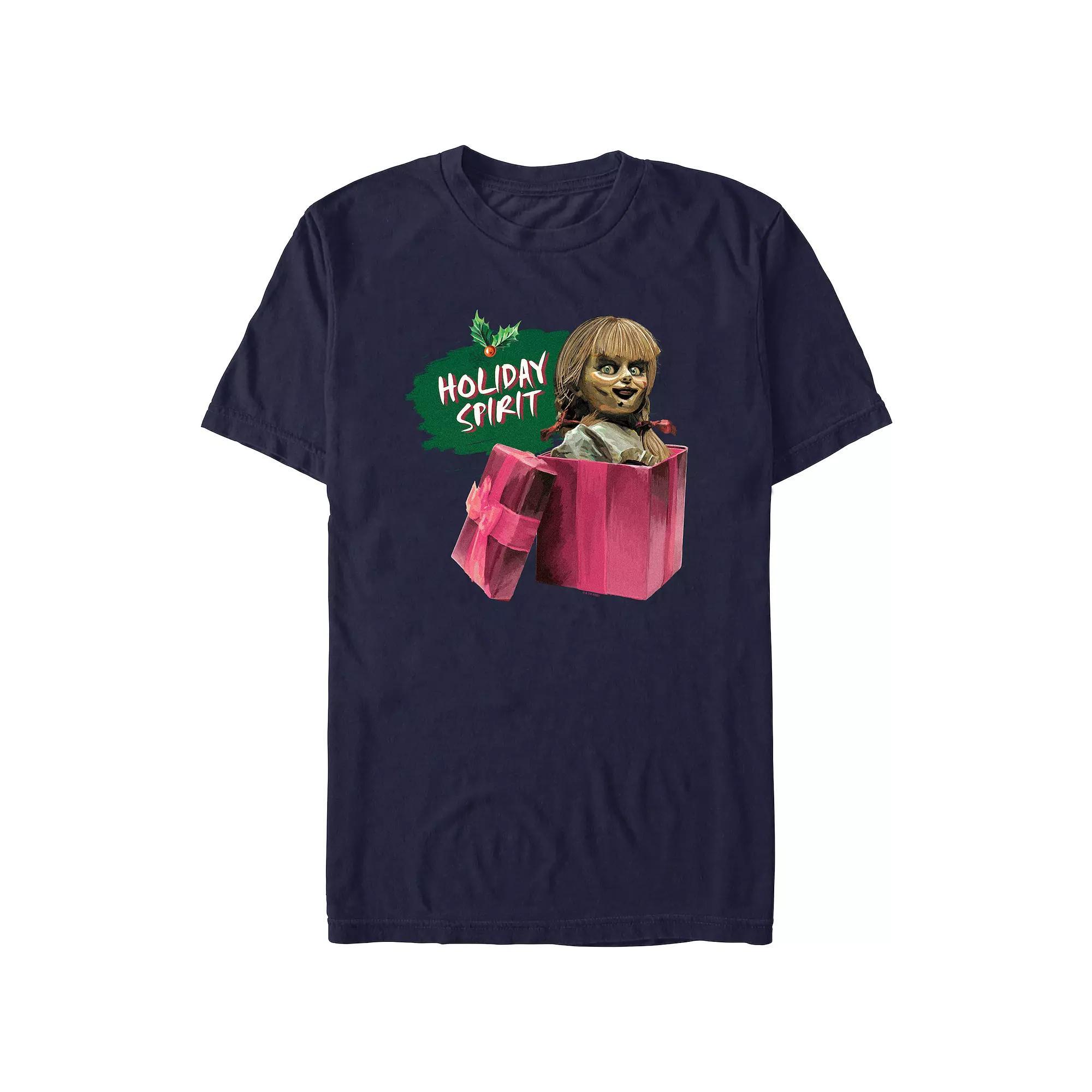 Men's Annabelle Holiday Spirit Graphic Tee, Size: Medium, Blue Product Image
