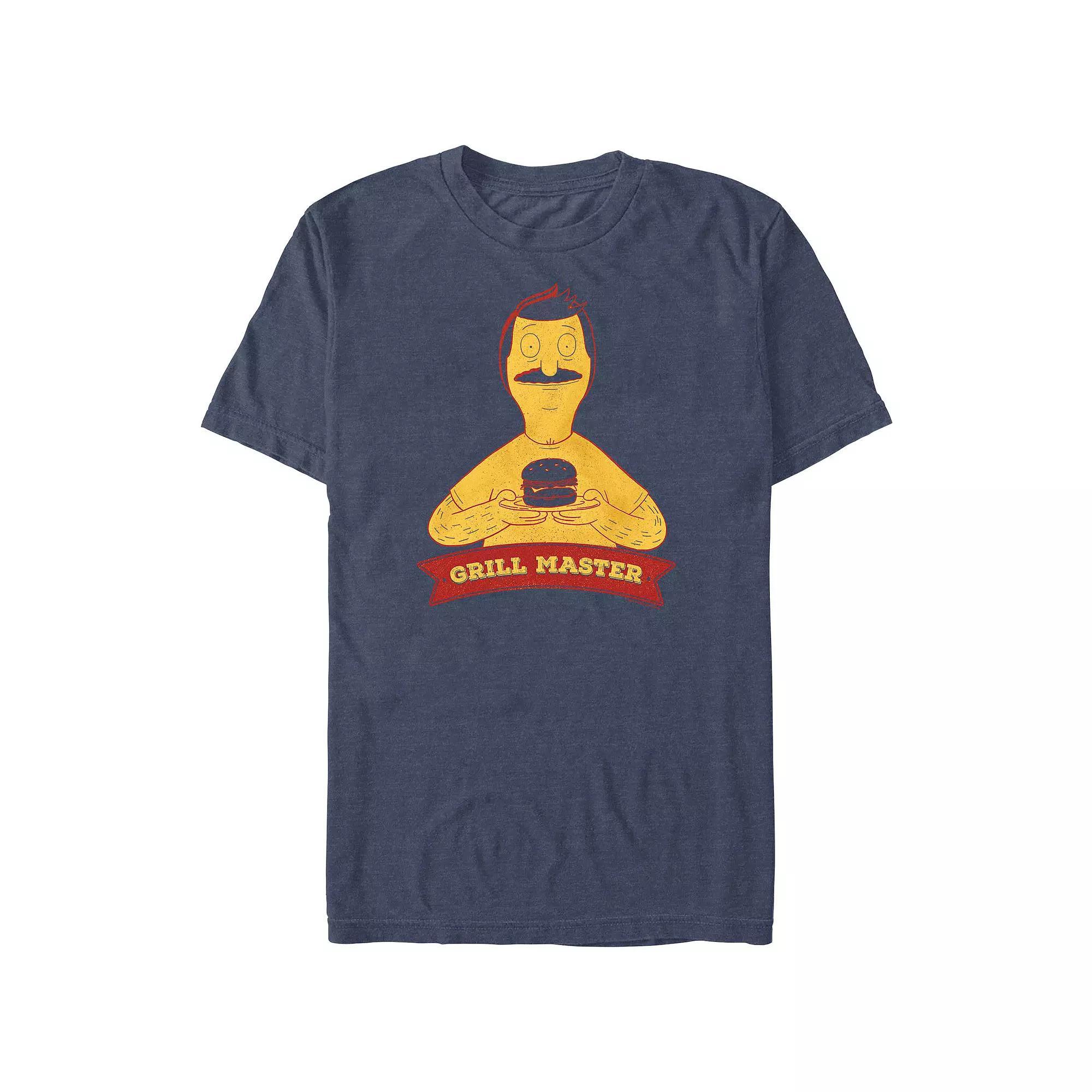 Men's Bob's Burgers Grill Master Graphic Tee, Size: XXL, Navy Grey Product Image
