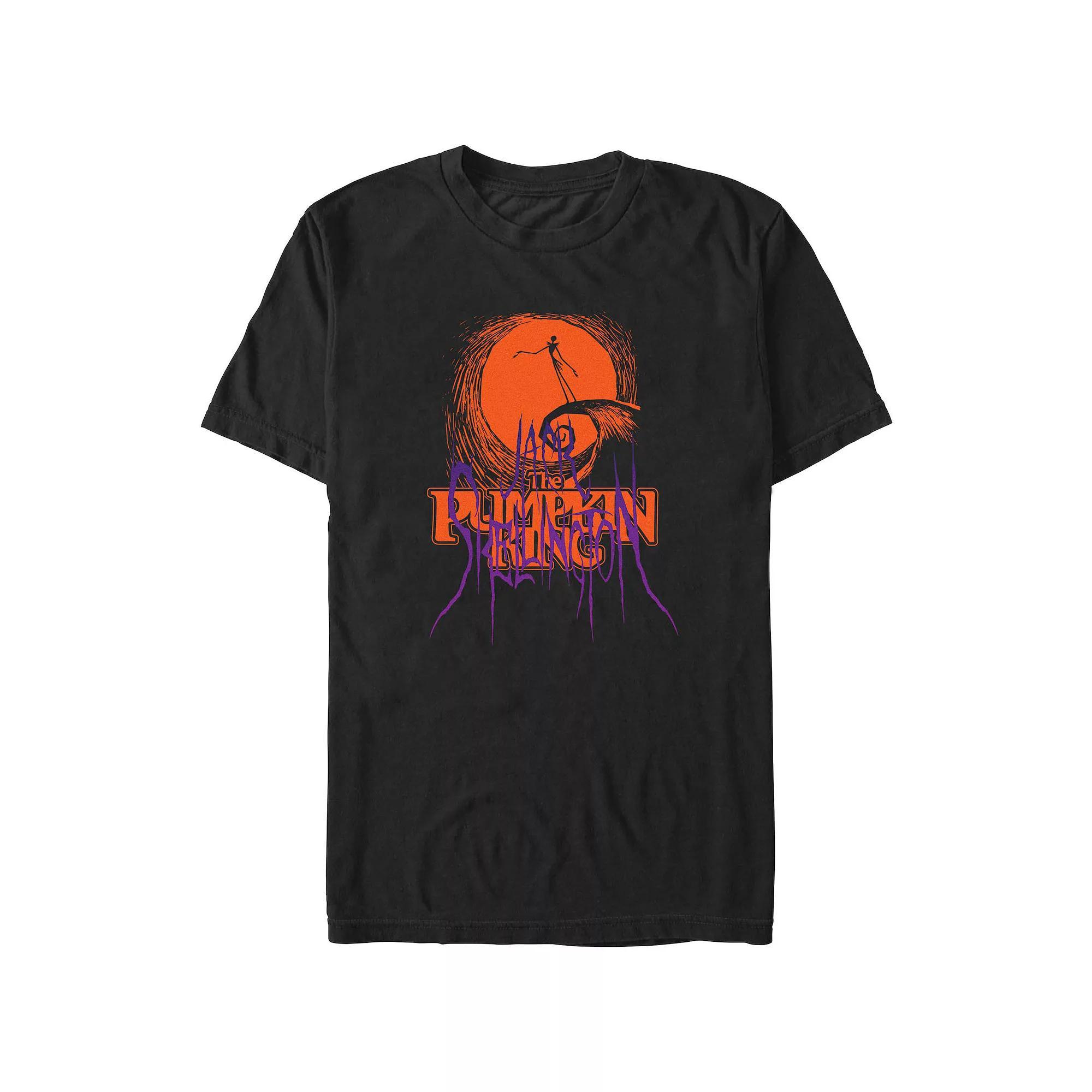 Men's Star Wars The Mandalorian Carved Pumpkins Graphic Tee, Size: Large, Black Product Image