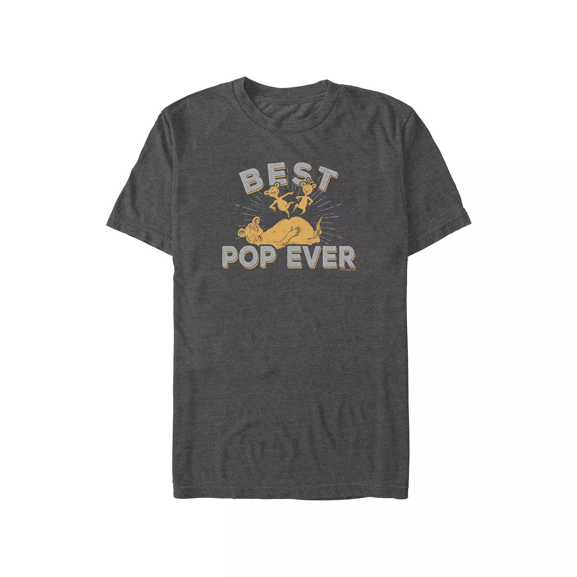 Big & Tall Dr. Seuss Best Pop Ever Graphic Tee, Men's, Size: XL Tall, Grey Heather Product Image