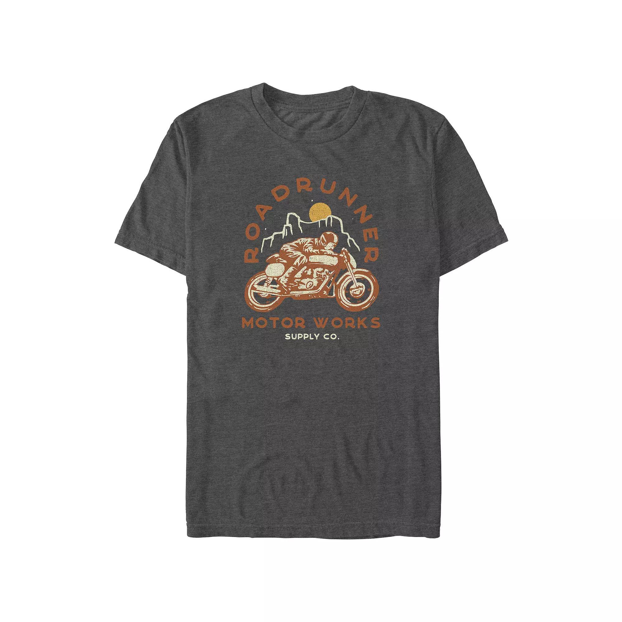 Big & Tall Roadrunner Motor Works Graphic Tee, Men's, Size: Large Tall, Grey Heather Product Image