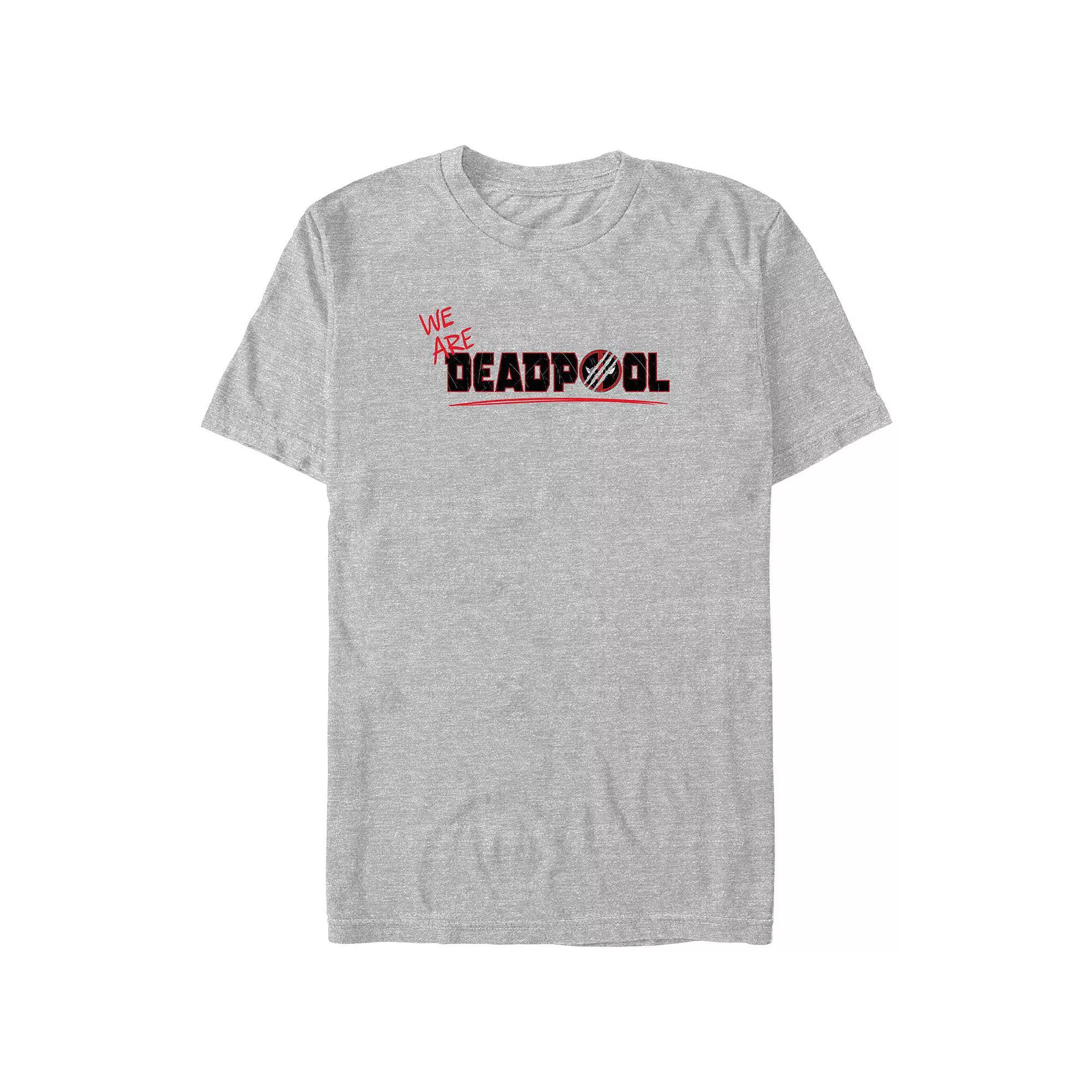 Big & Tall Marvel Deadpool & Wolverine We Are Deadpool Graphic Tee, Men's, Size: XXL Tall, Athletic Grey Product Image