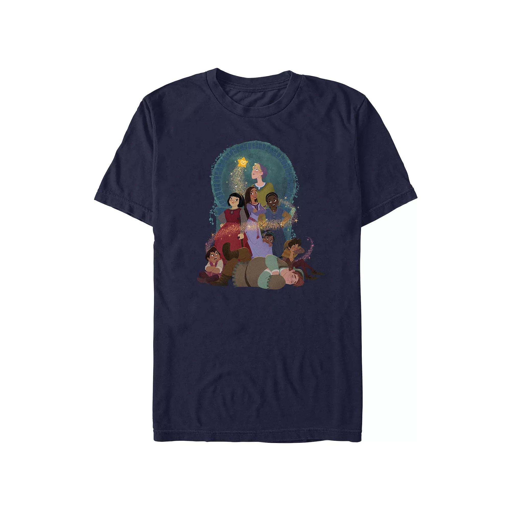 Big & Tall Snow White And The Seven Dwarfs I'm With Dopey Graphic Tee, Men's, Size: 3XB, Black Product Image