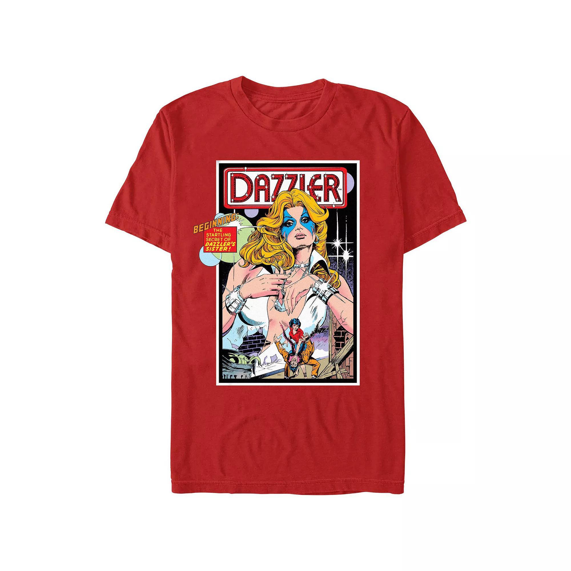 Men's Dazzler The Secret Of Dazzler's Sister Graphic Tee, Size: Medium, Red Product Image