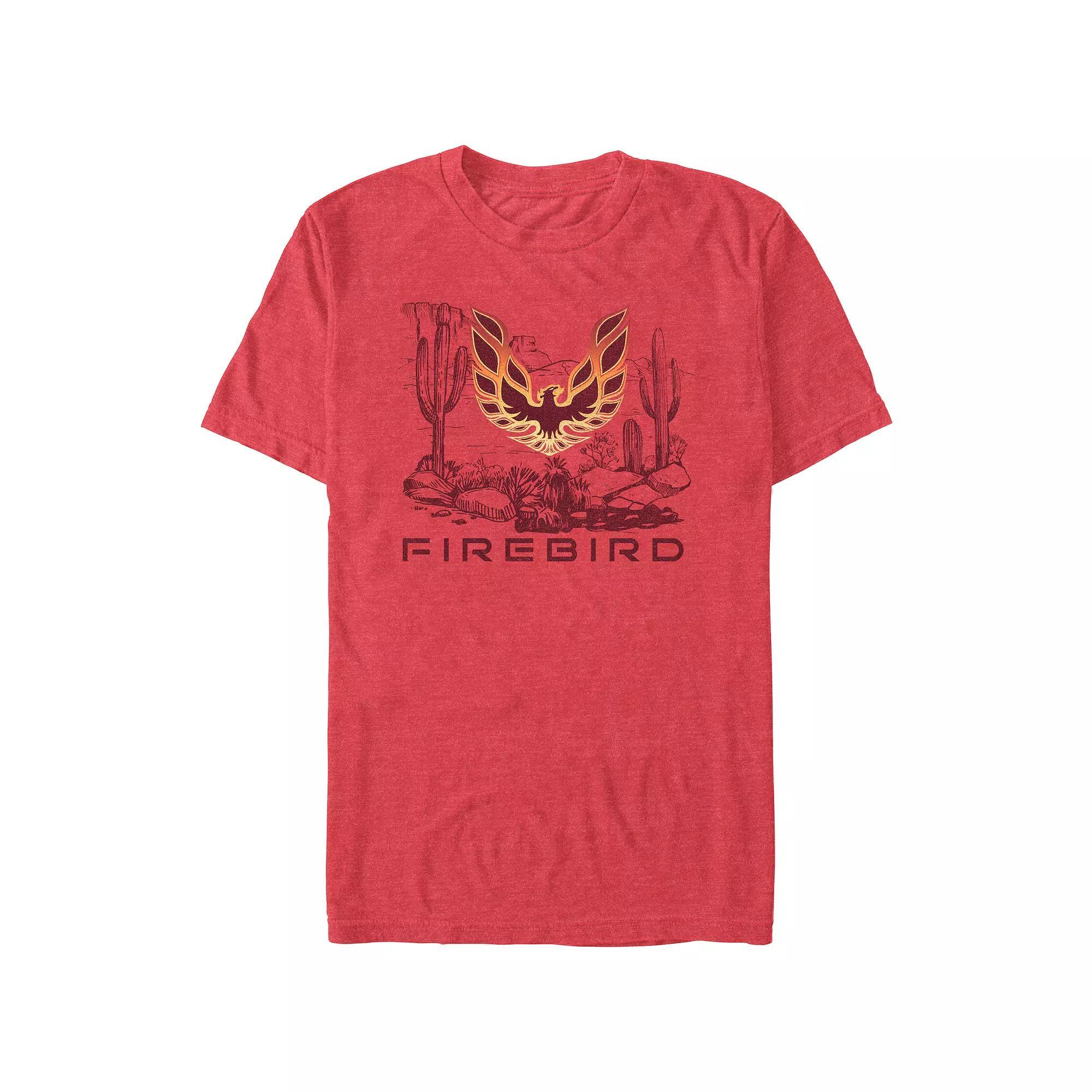 Men's Firebird Desert Bird Graphic Tee, Size: Small, Red Grey Product Image