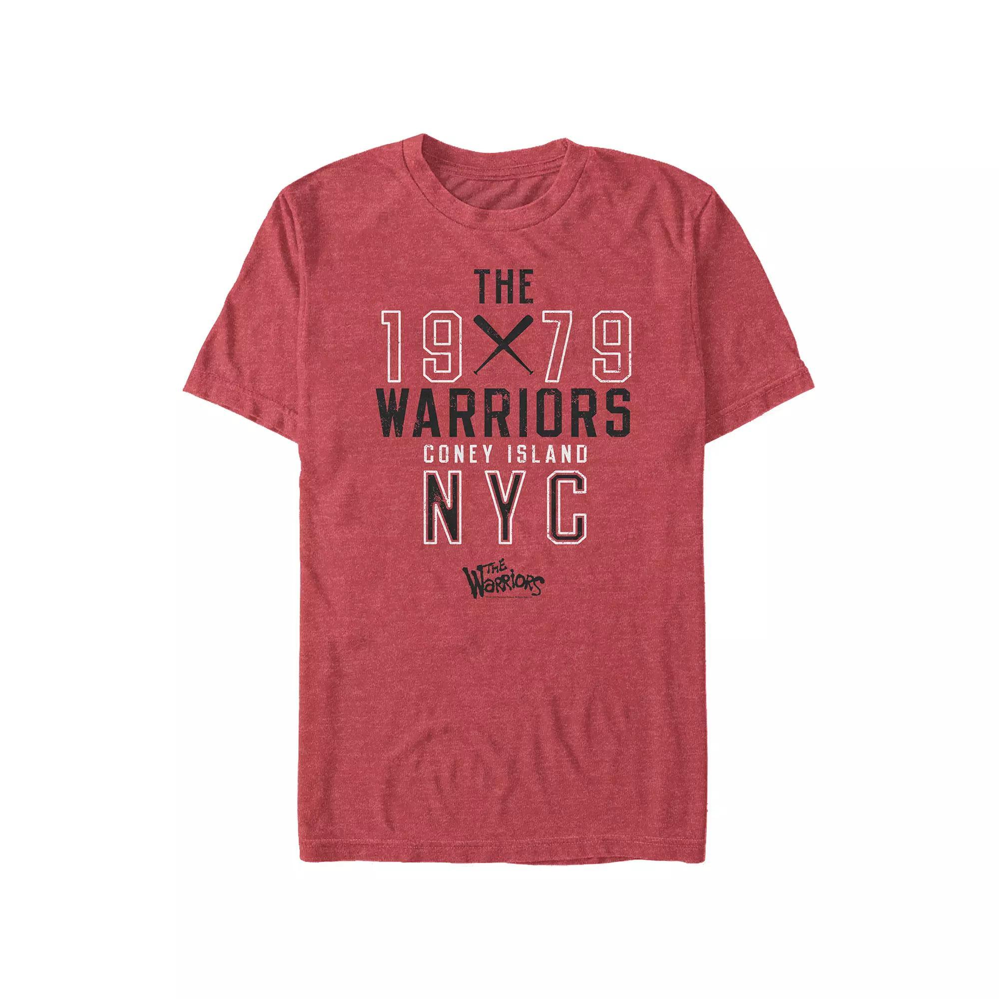 Big & Tall The Warriors Coney Island NYC Graphic Tee, Men's, Size: 3XL, Red Grey Product Image