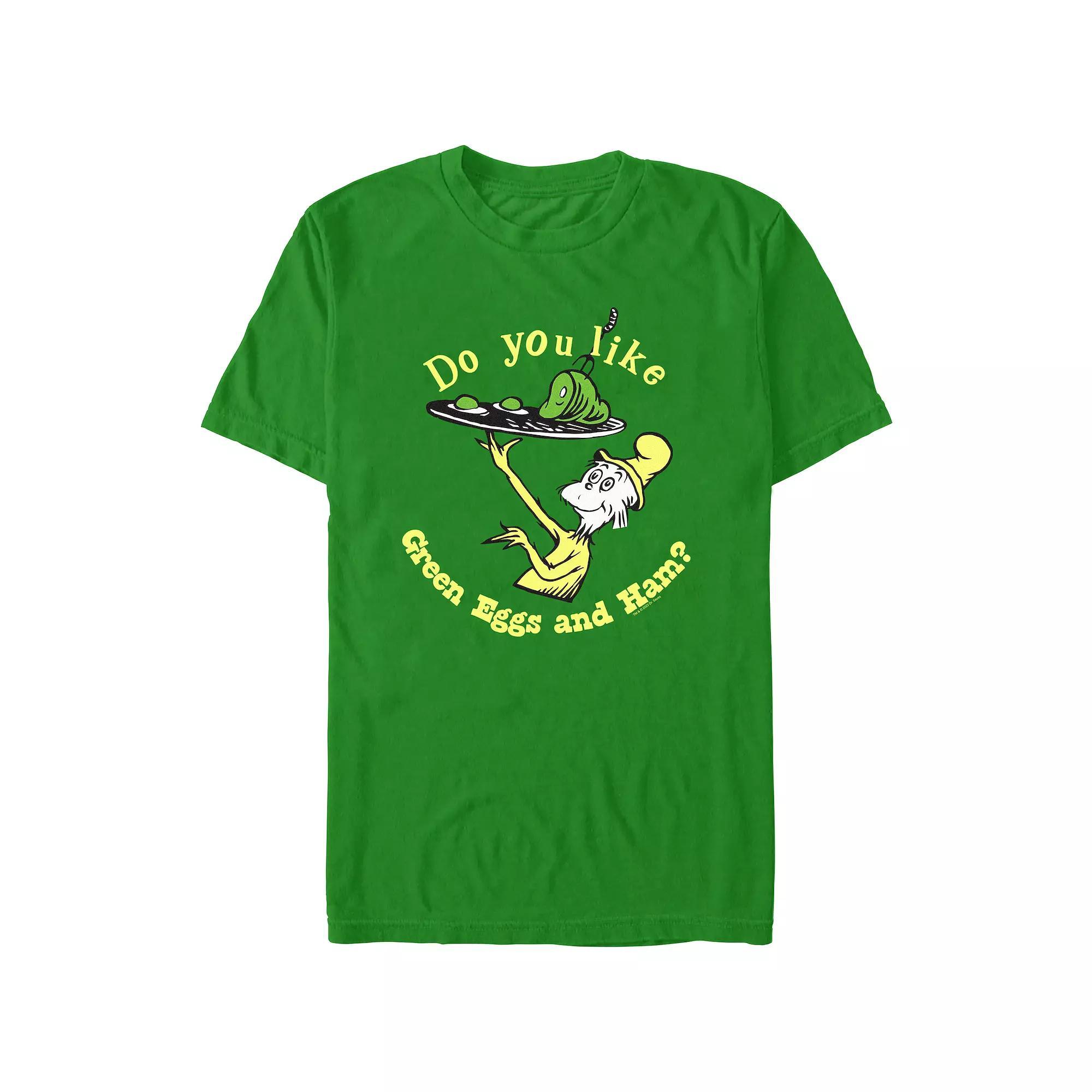 Men's Dr. Seuss Do You Like Green Eggs And Ham? Graphic Tee, Size: XS, Kelly Product Image