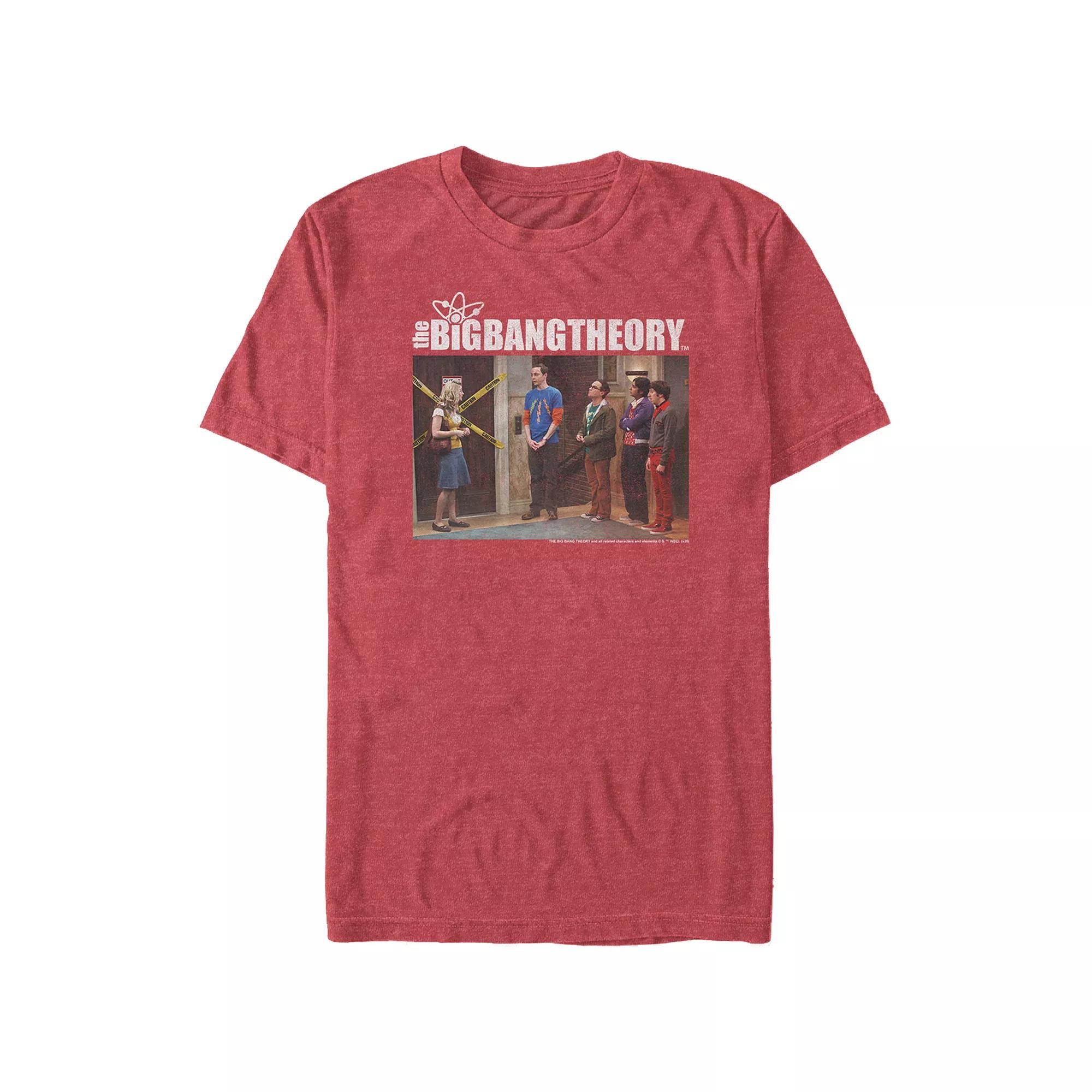 Big & Tall The Big Bang Theory Scene Graphic Tee, Men's, Size: XL Tall, Red Grey Product Image