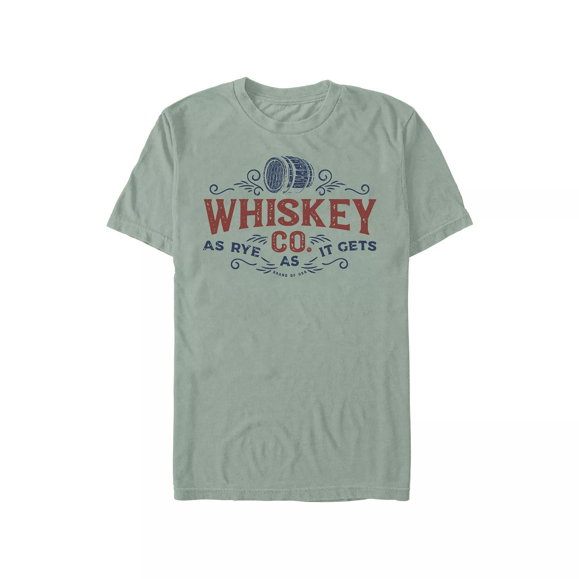 Men's Comfort Colors® Whiskey Co. As Rye As It Gets Graphic Tee, Size: Medium, Bay Product Image
