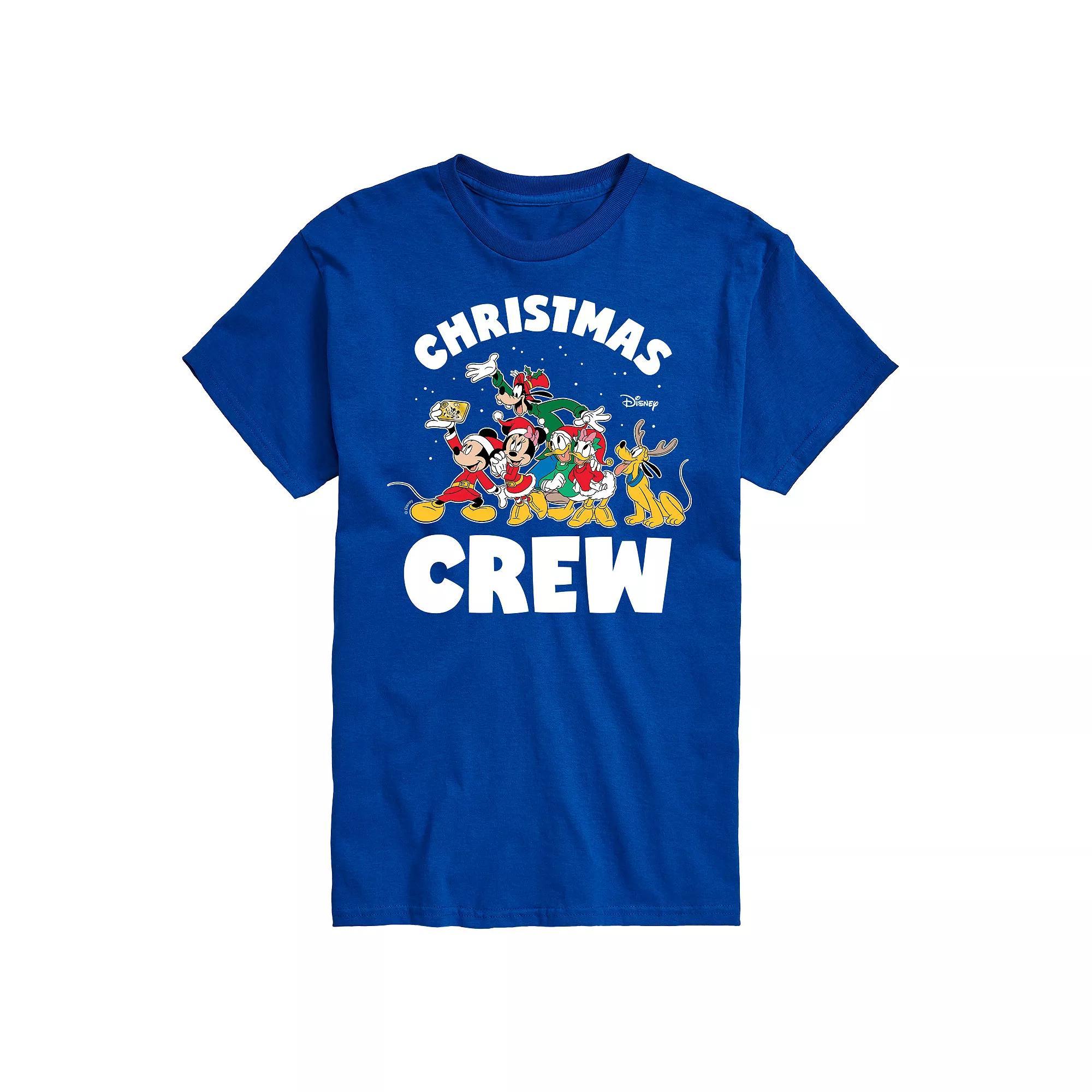 Disney's Big & Tall Christmas Crew Graphic Tee, Men's, Size: XXL Tall, Black Product Image