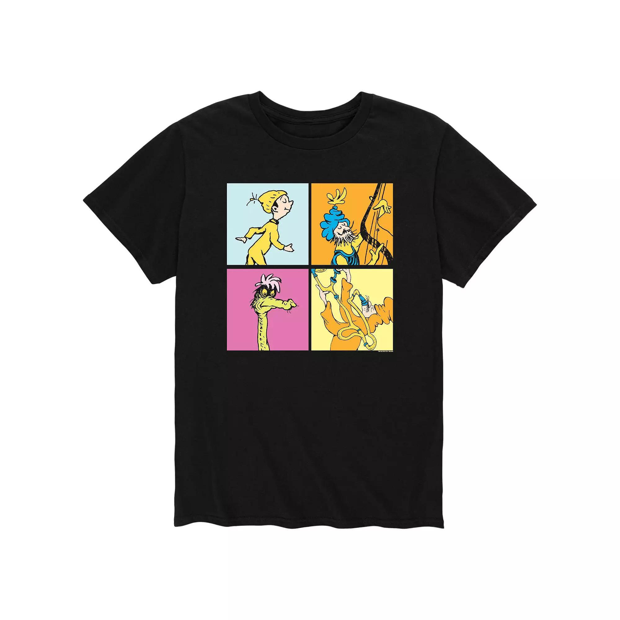 Mens Dr. Seuss Places Four Box Tee Product Image
