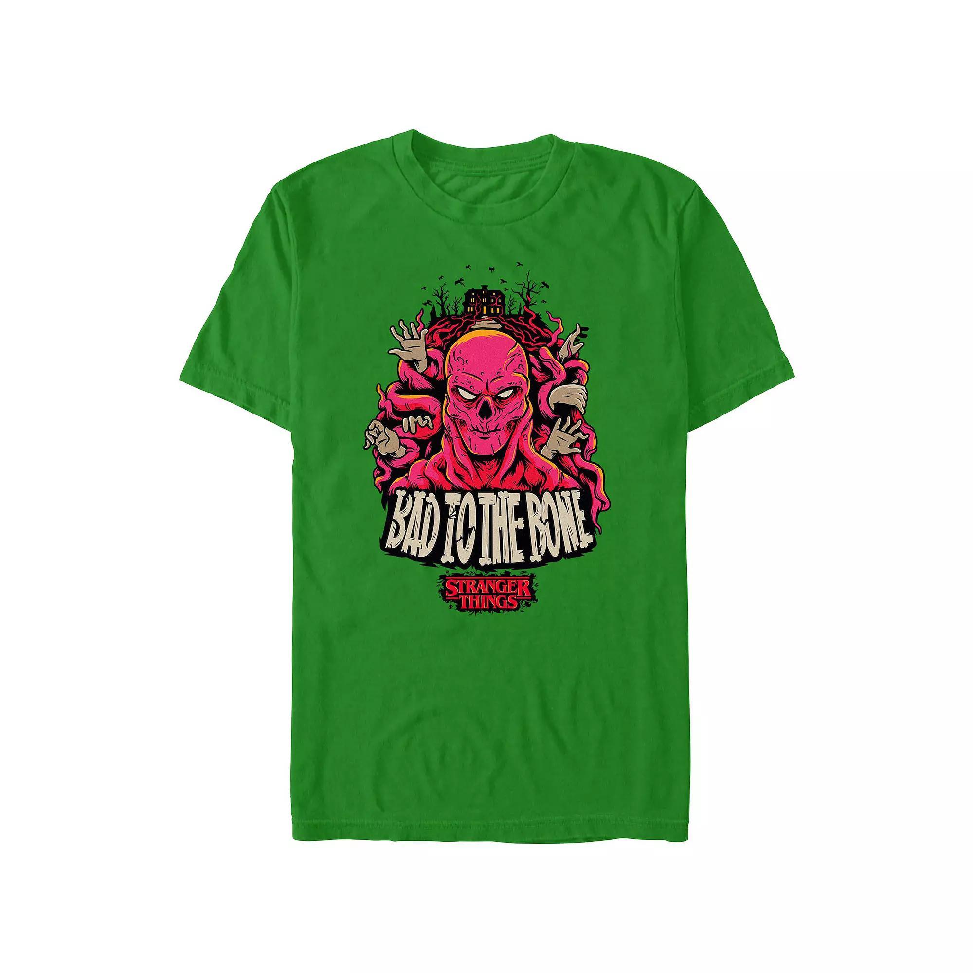 Men's Stranger Things Bad To The Bone Graphic Tee, Size: XXL, Kelly Product Image