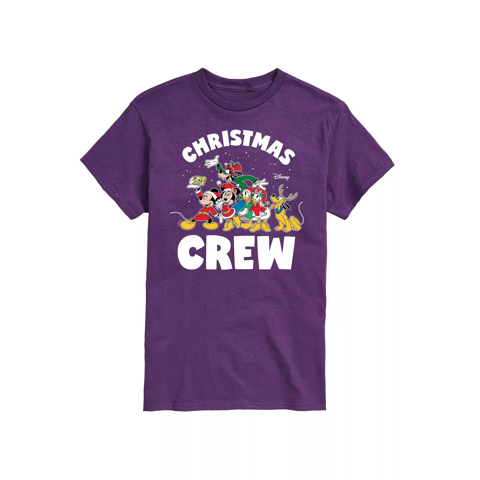 Disney's Big & Tall Christmas Crew Graphic Tee, Men's, Size: XXL Tall, Black Product Image