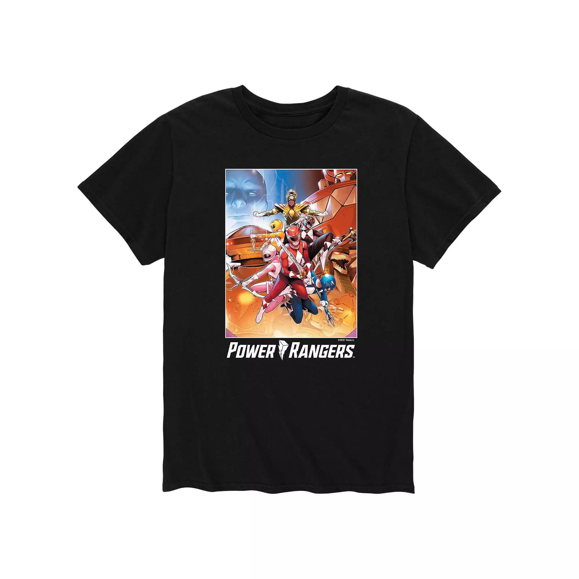 Mens Power Rangers Comic Cover Tee Product Image